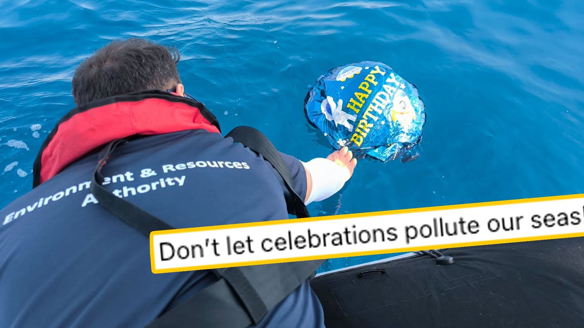 "Litter From Land Can Easily Reach The Sea," State ERA As Balloon Found In Protected Area