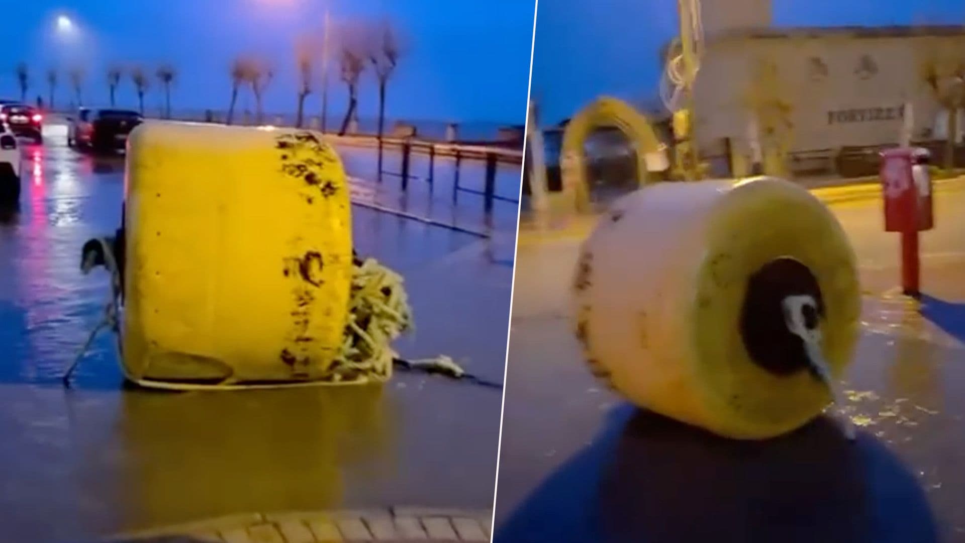 Storm Harry Surfaces Deep Sea Buoy Onto Sliema Area