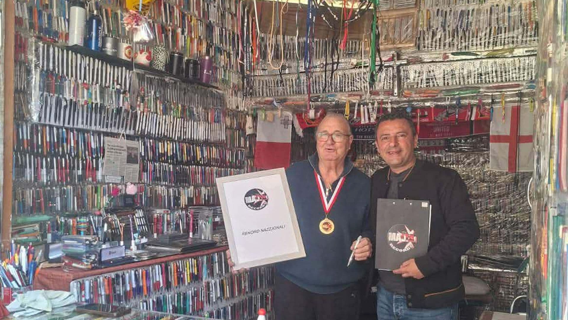 Local Record For Man’s Collection Of 21,000+ Biros