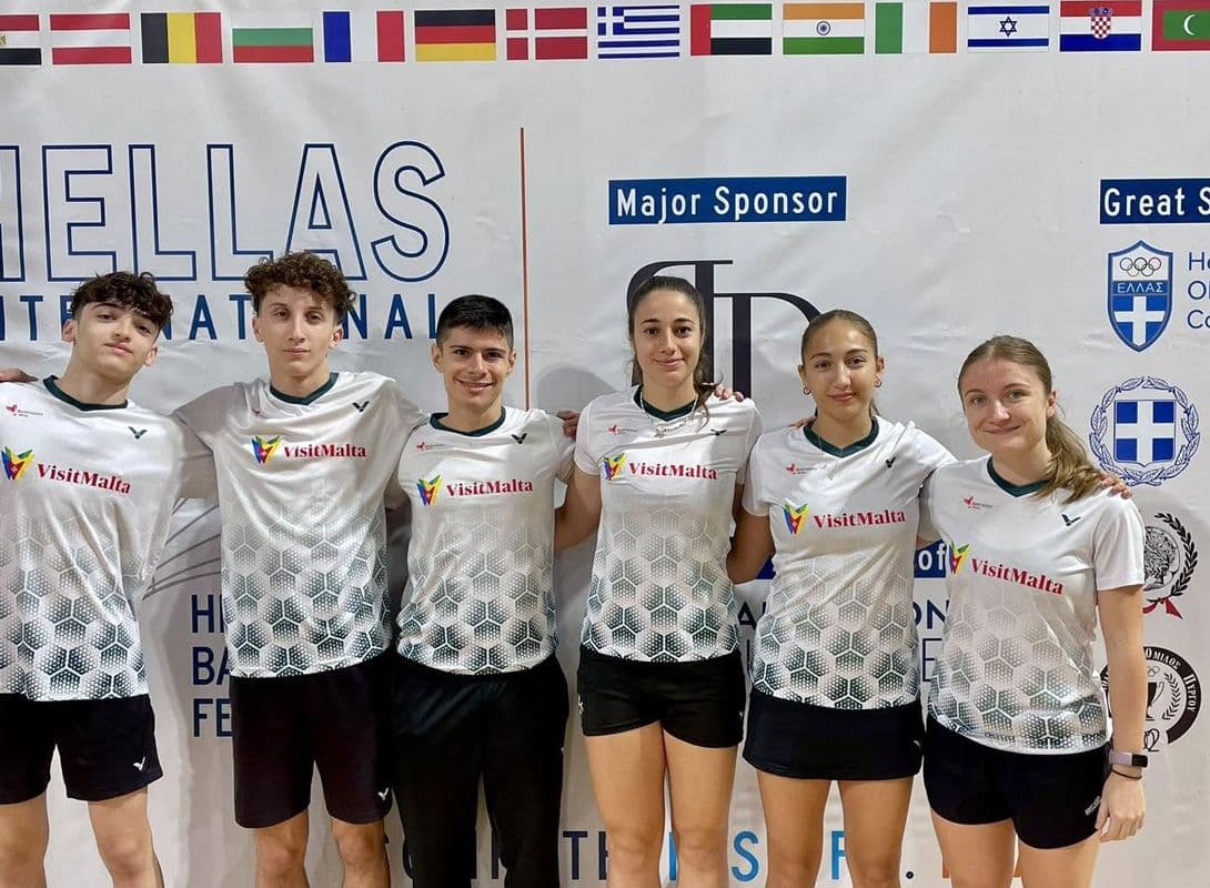 Maltese Badminton Players Gain Valuable Experience in Greece