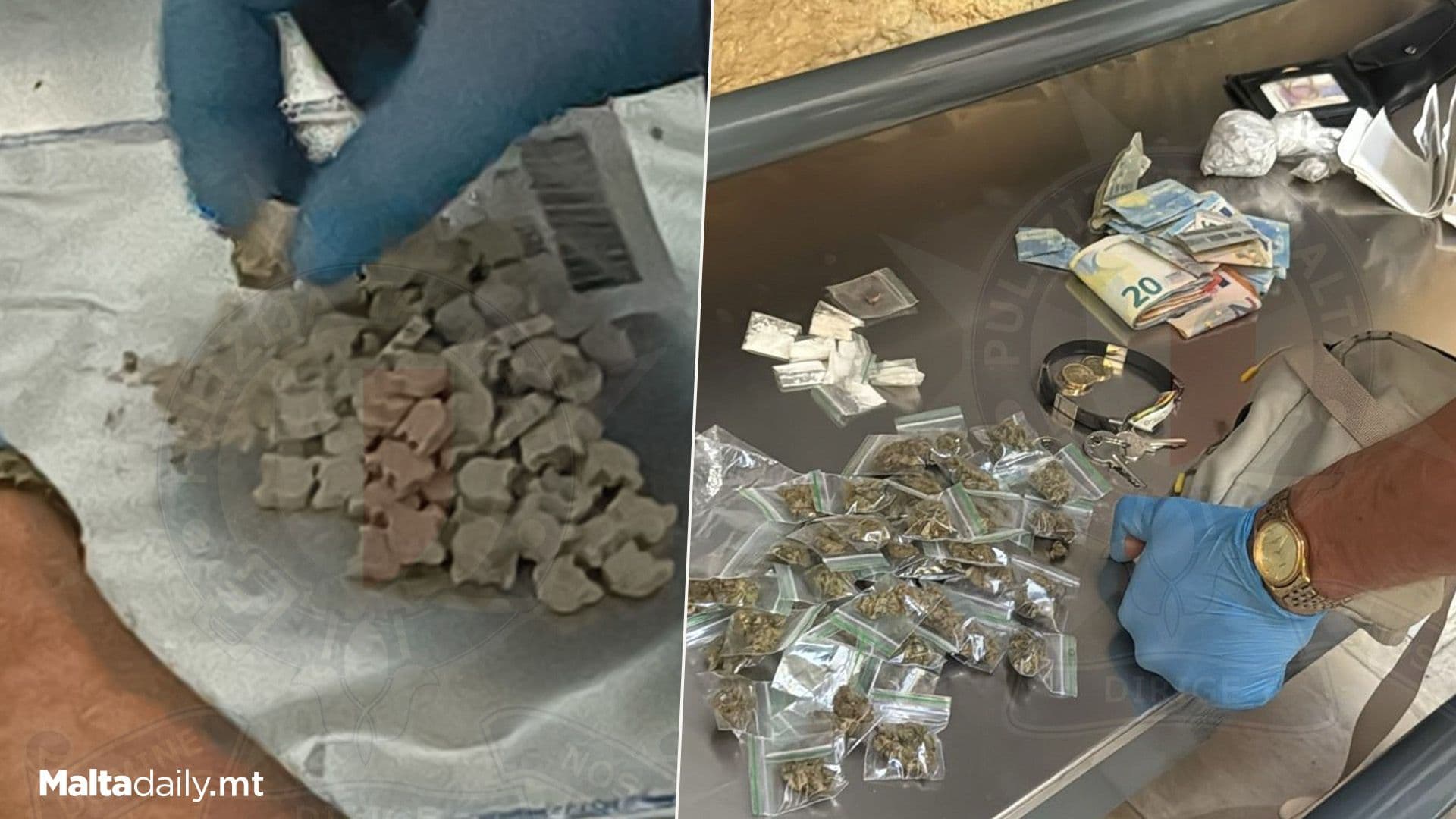 Cannabis, Ecstasy & Cocaine Found During St Julian’s Arrest