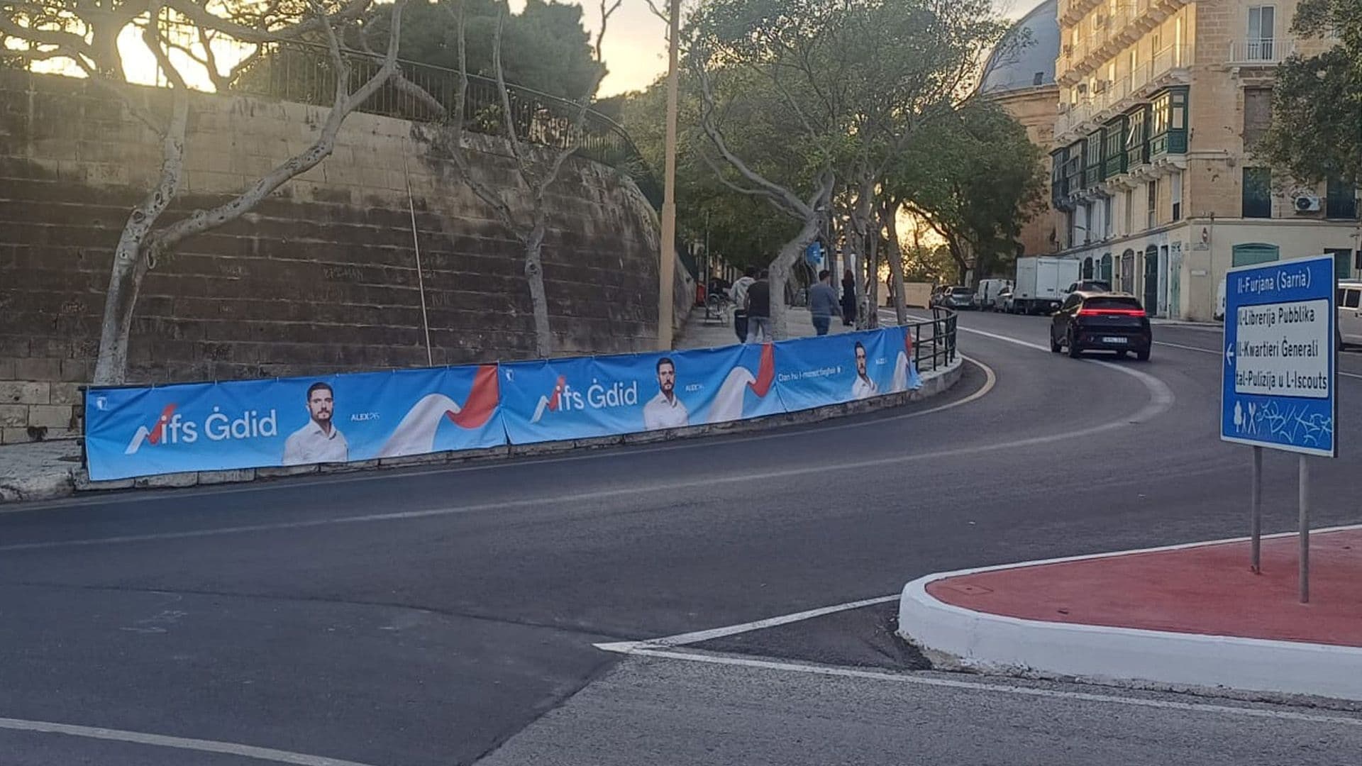 Nationalist Party Banners Go Up As General Election Announced