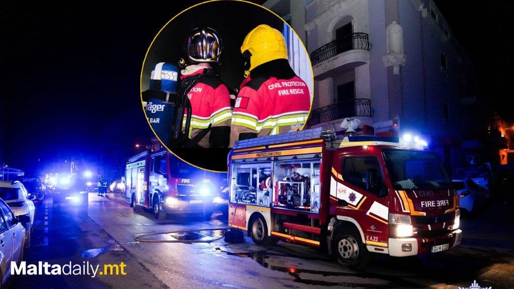 CPD Malta Responded To A Fire Involving An Electric Meter At A Shop In Żebbuġ Last Night