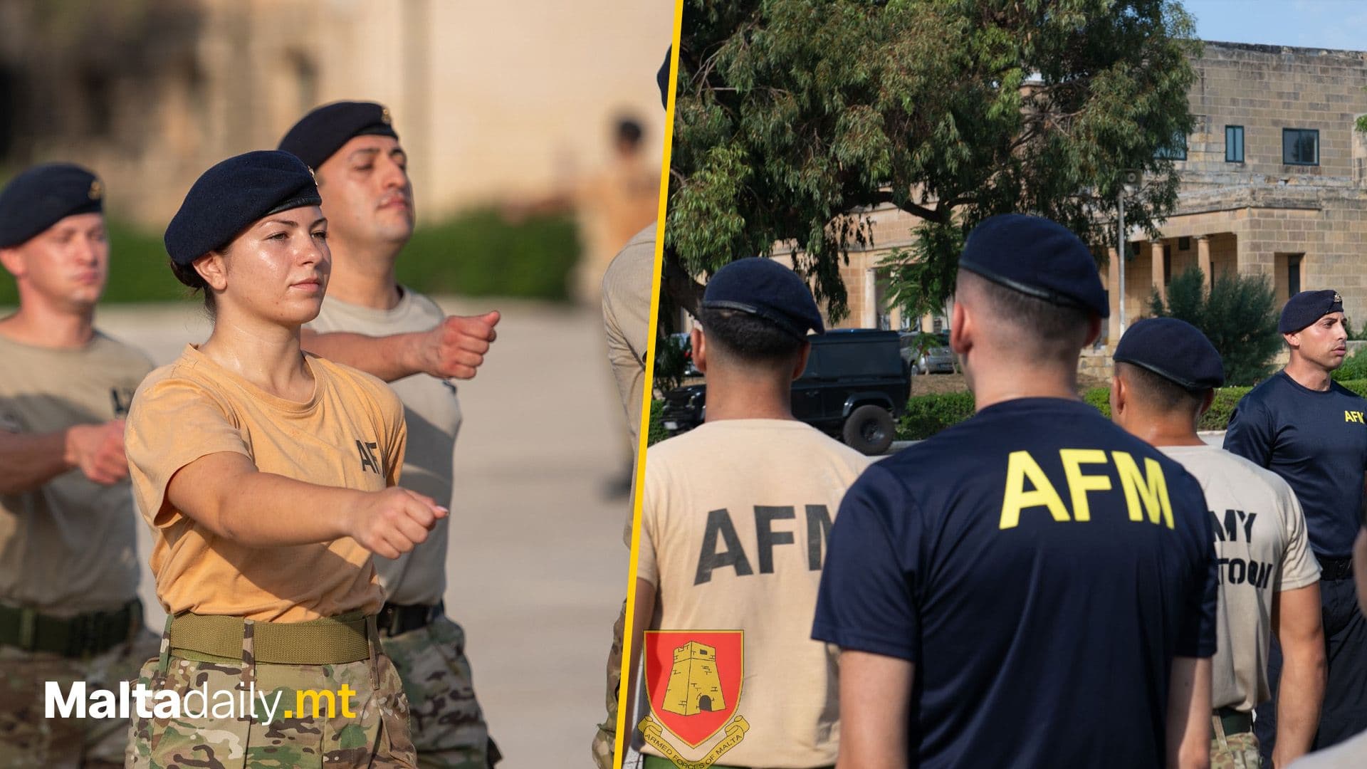 Armed Forces of Malta Celebrate Completion Of Junior NCO Cadre Course