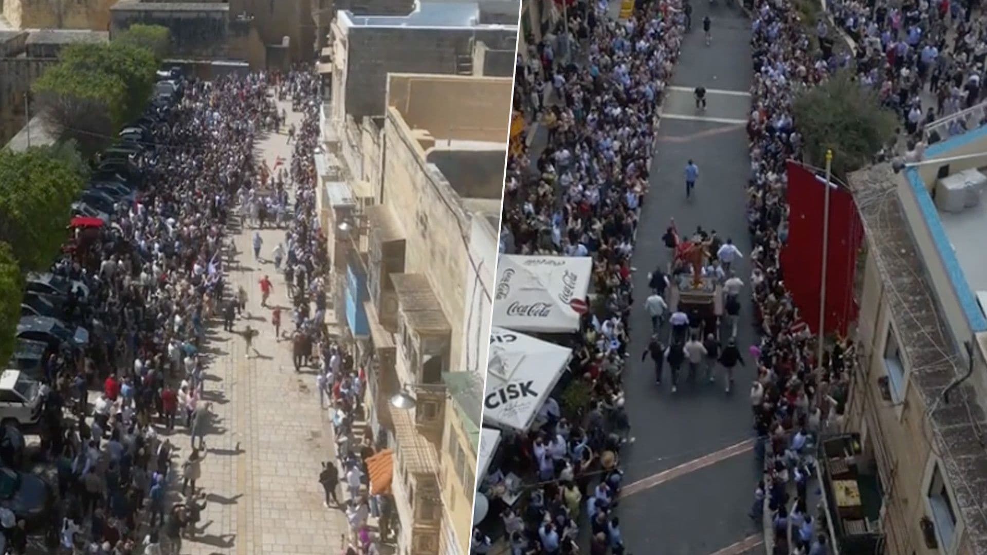 Watch: Sky View Of ‘L-Irxoxt’ In Birgu For Easter Celebrations