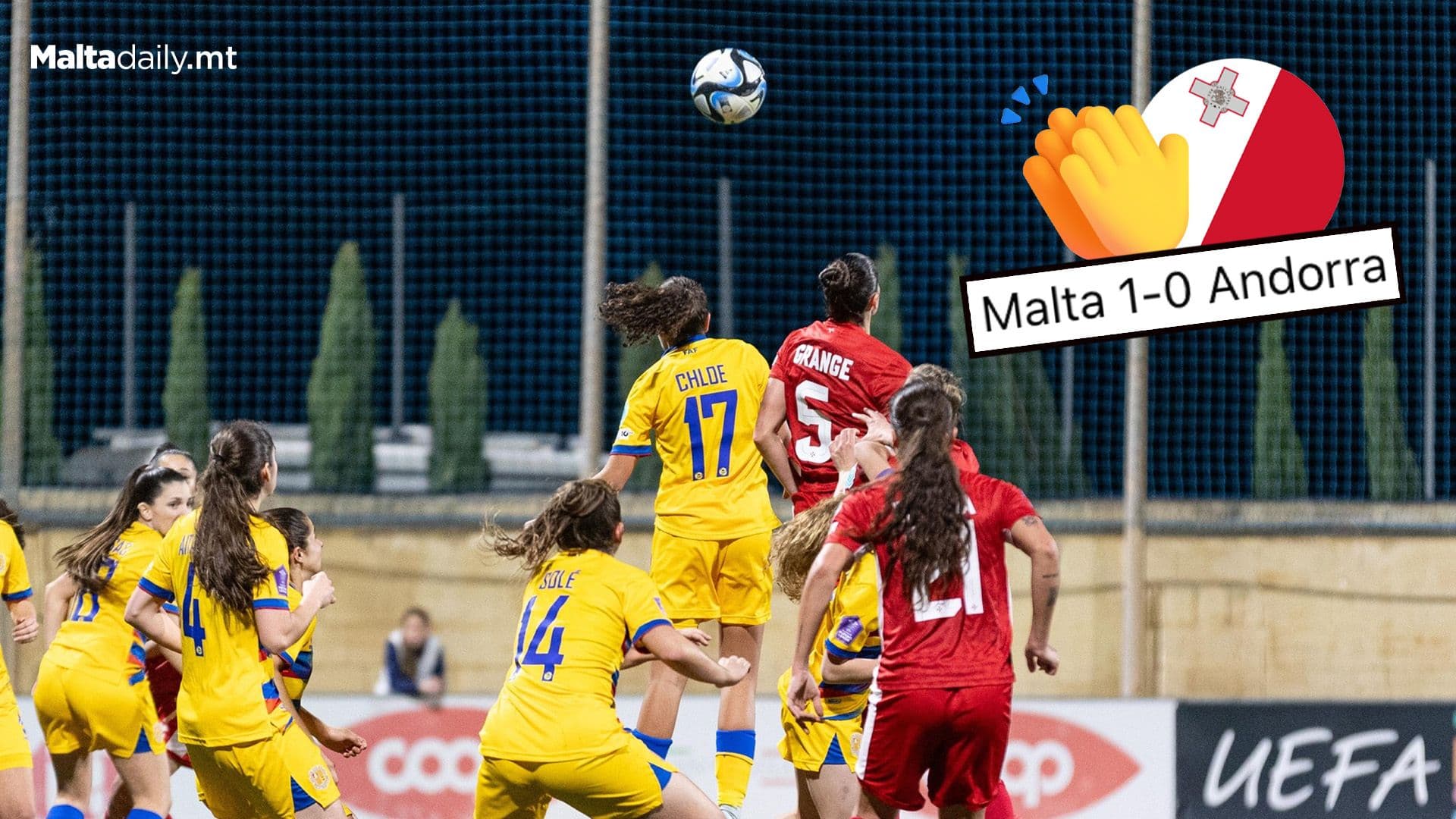 Hard-Earned Victory For Malta Women’s Team VS Andorra