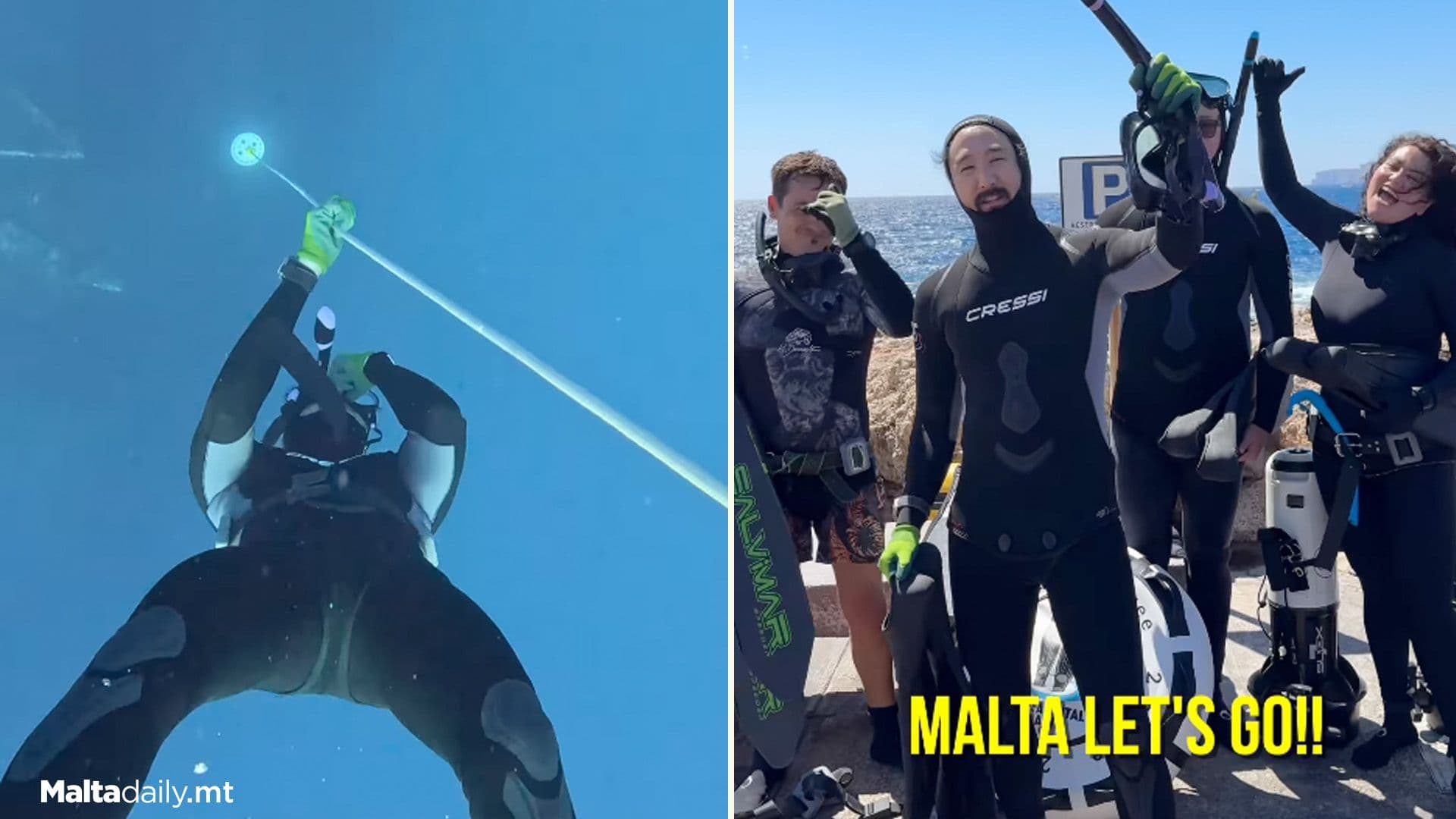 Steve Aoki Documents ‘Deepest Dive’ While In Malta