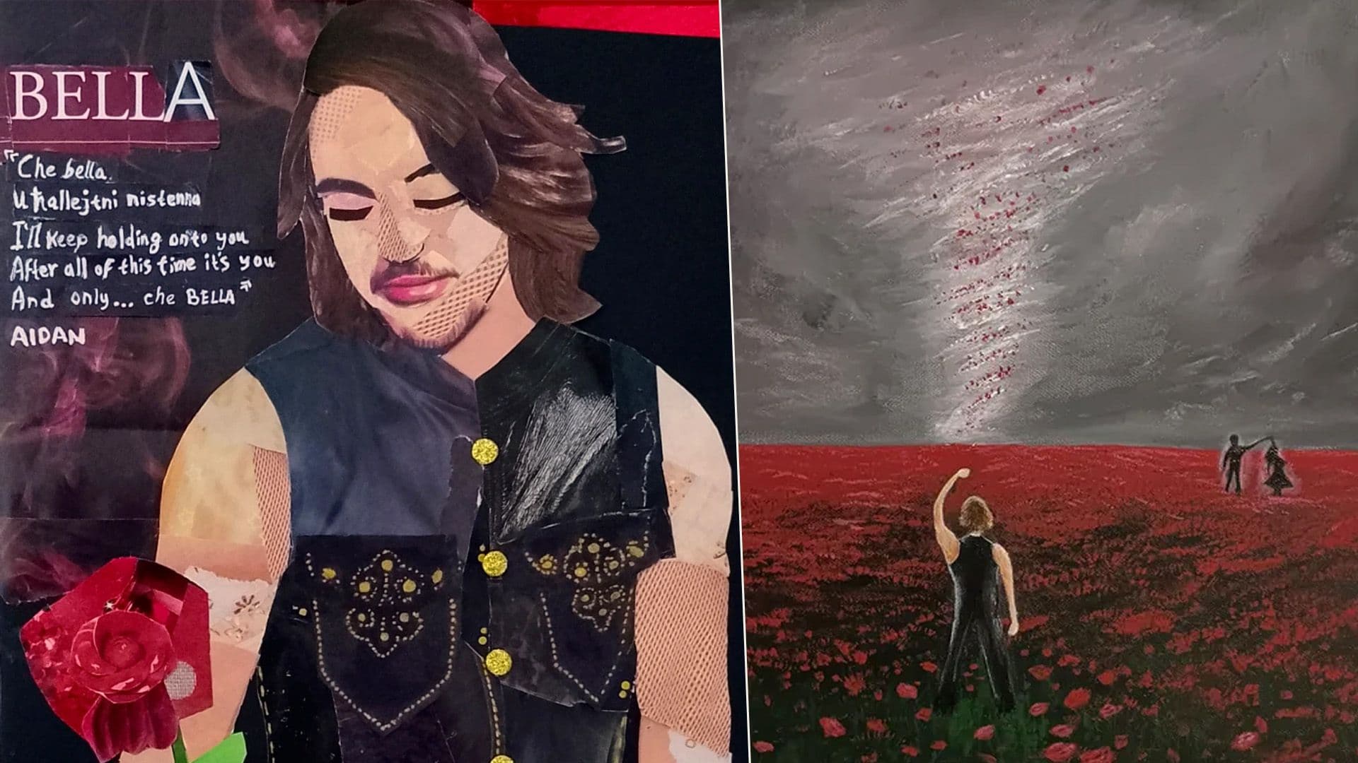 More Global Fans Of Aidan Share Paintings Of BELLA Singer