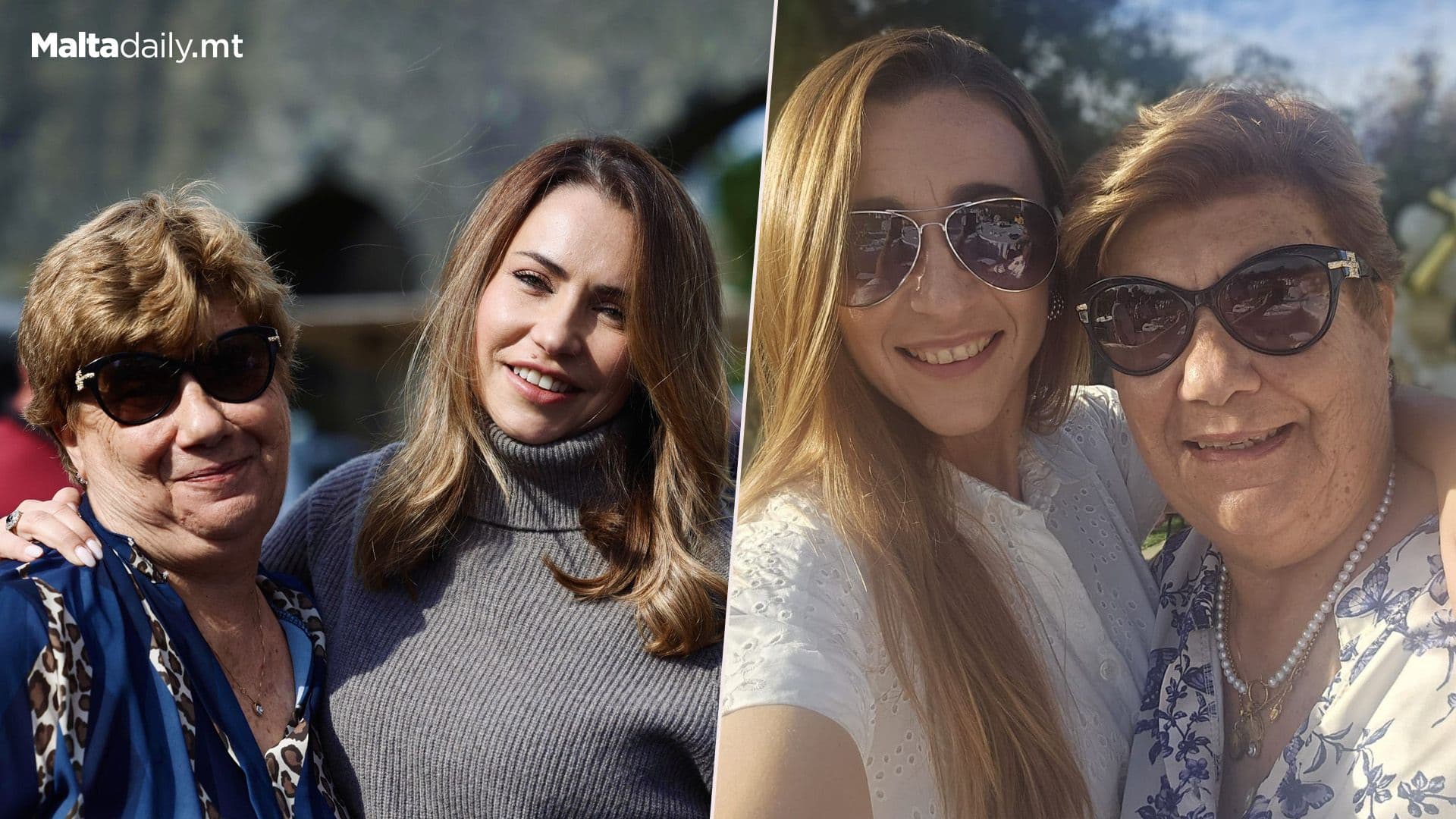 Lydia Abela & Alison Zerafa Civelli Wish Mum A Happy Birthday