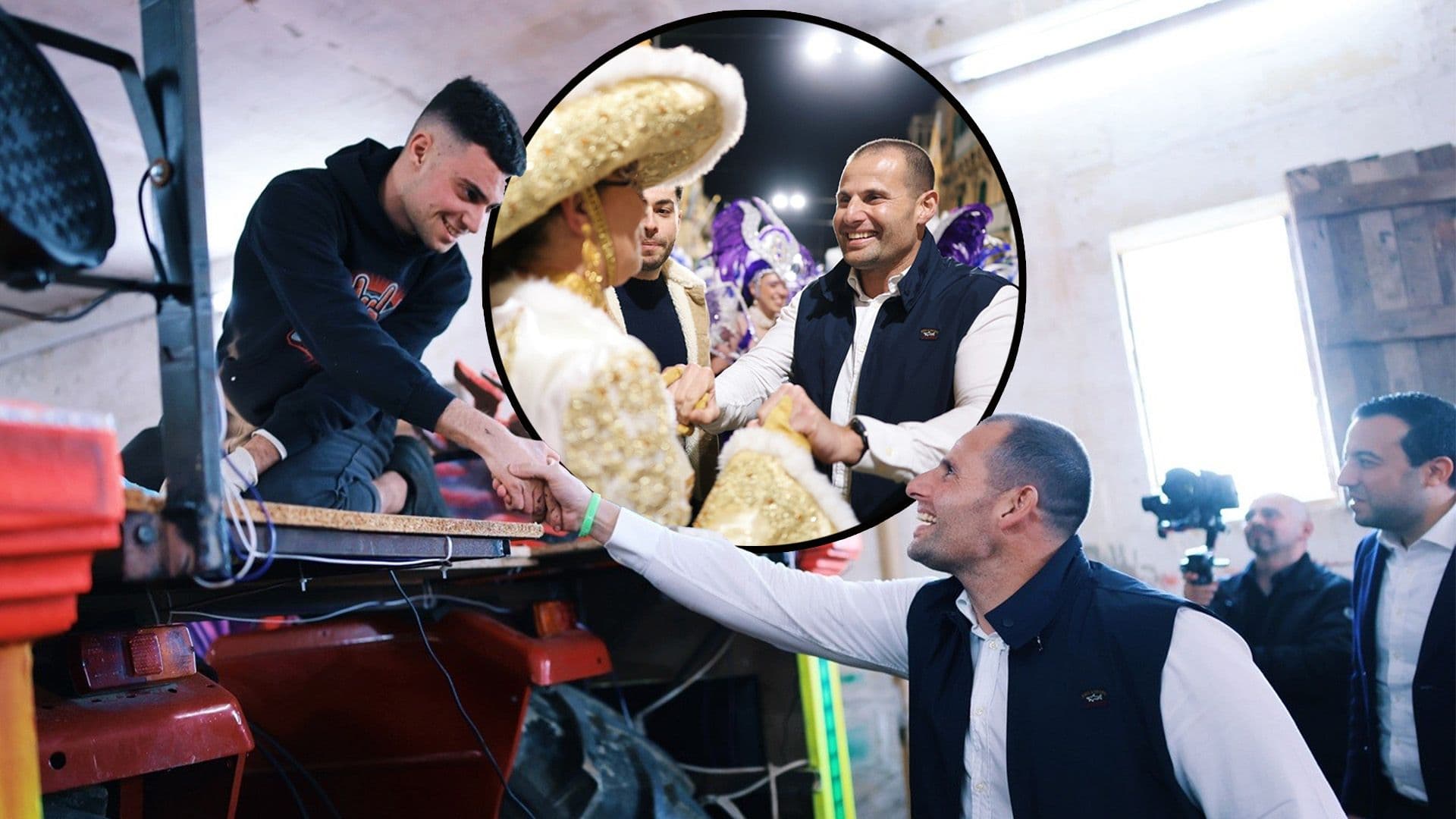 Prime Minister Visits Preparations For Gozo Carnival