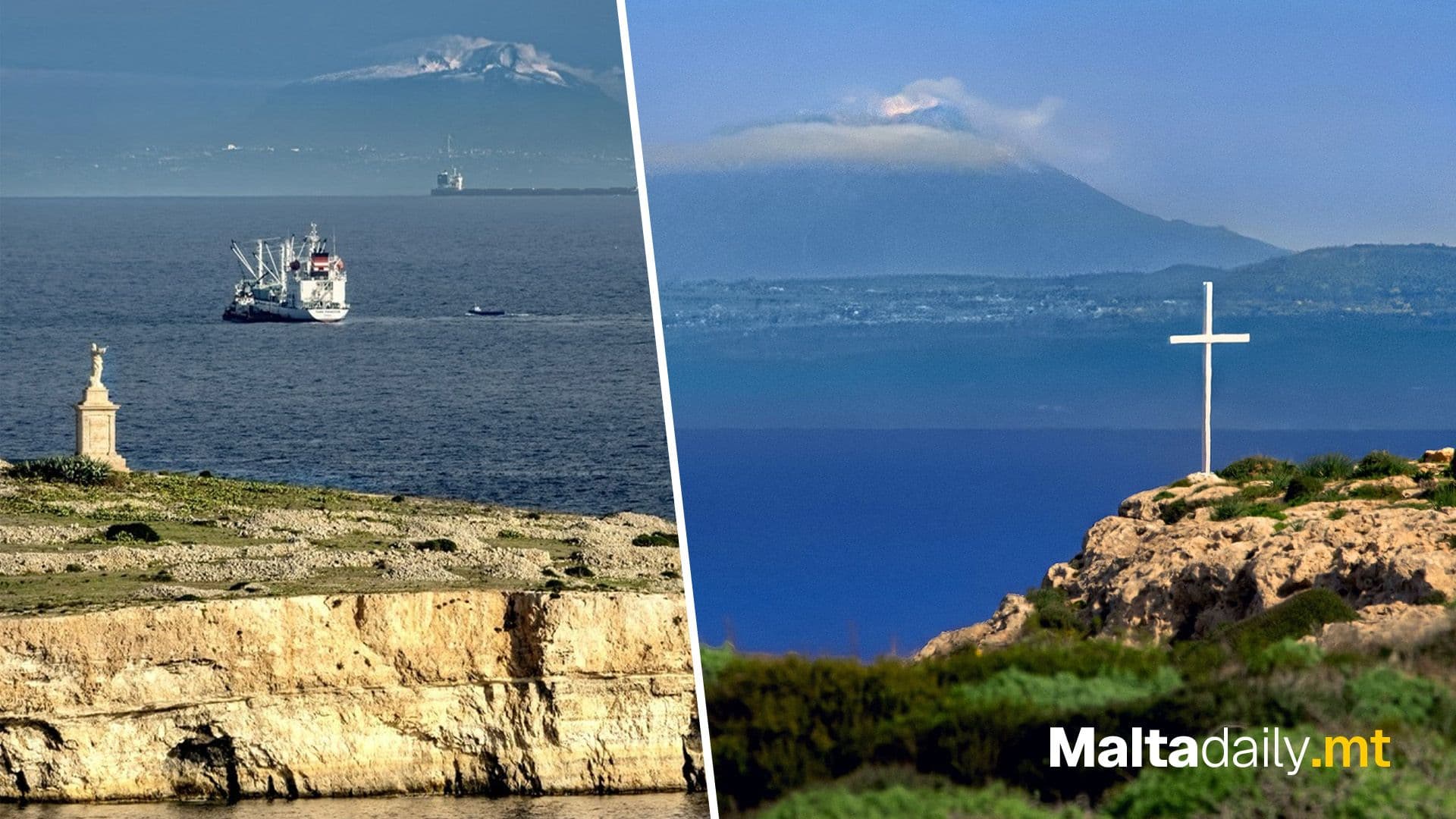 Photographer Daniel Cilia Captures Breathtaking View Of Mount Etna From Gozo