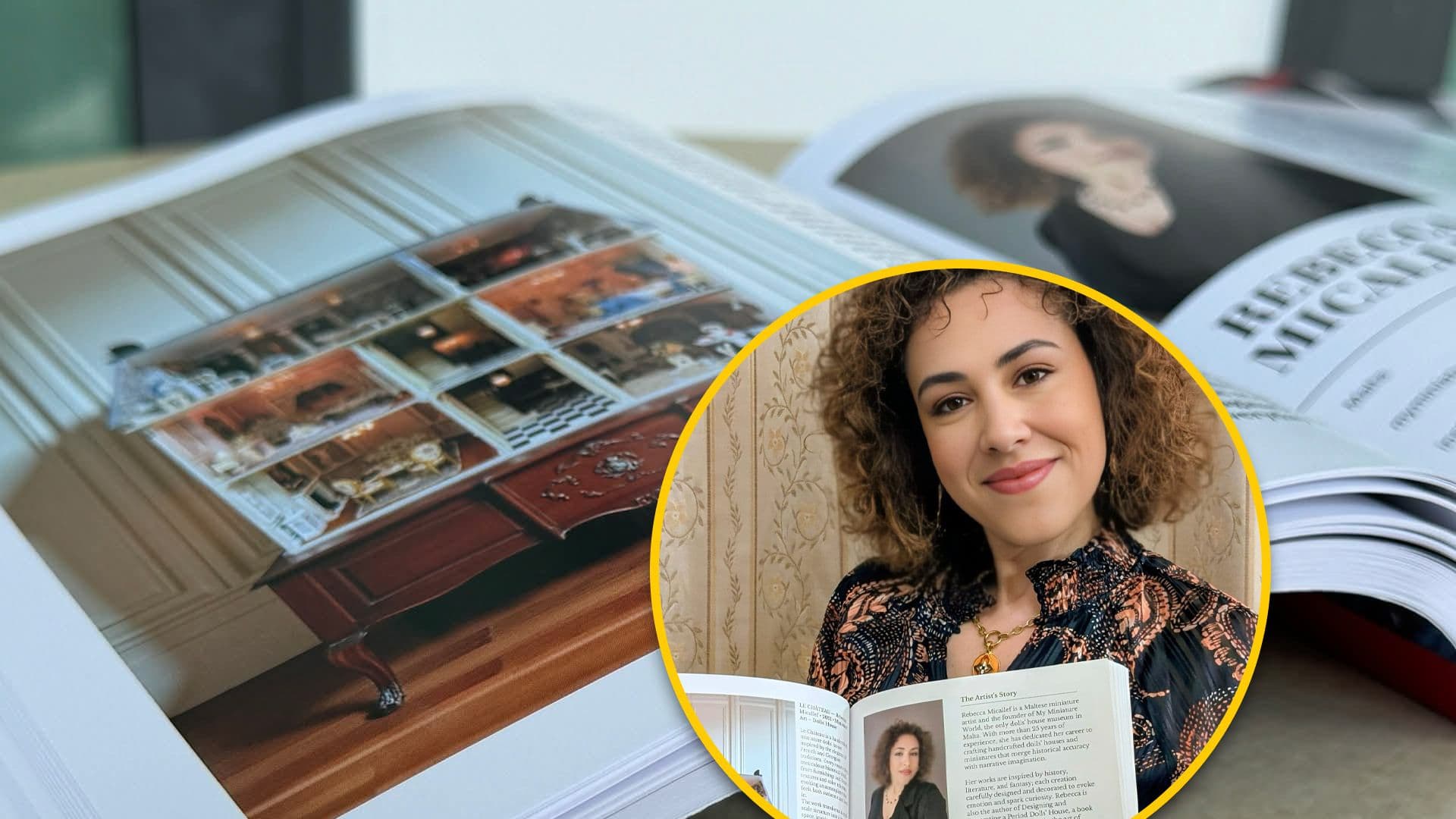 Miniature Dollhouse Artist Rebecca Micallef Featured in "100 Artists Of Europe" Book