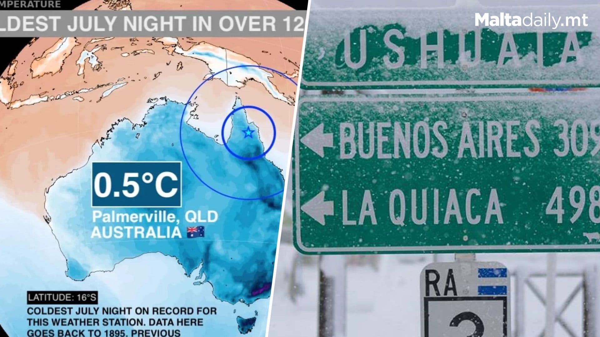 Coldest July Night in Over 130 Years in Australia