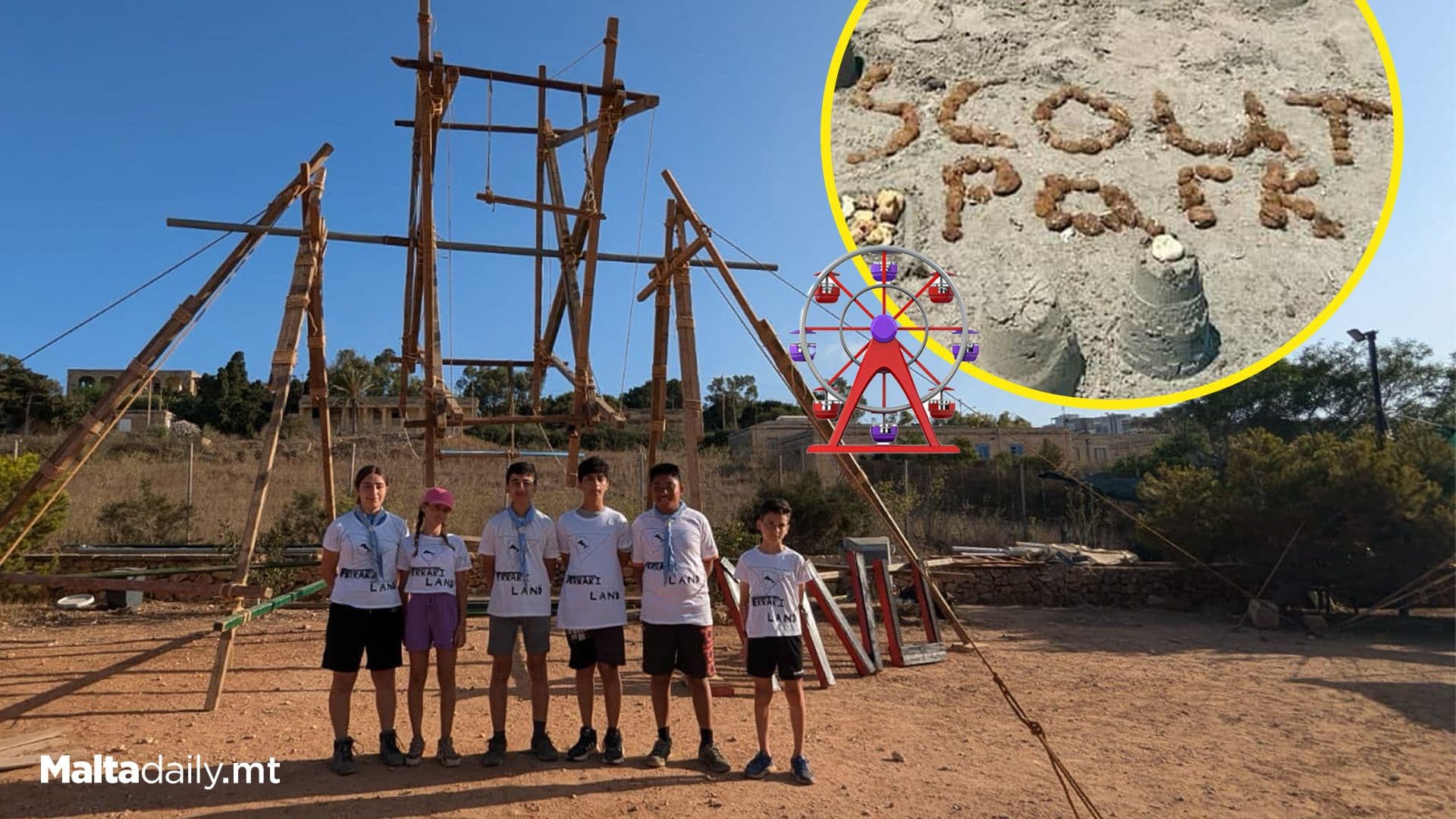 Mosta Scout Group Builds Functional Ferris Wheel