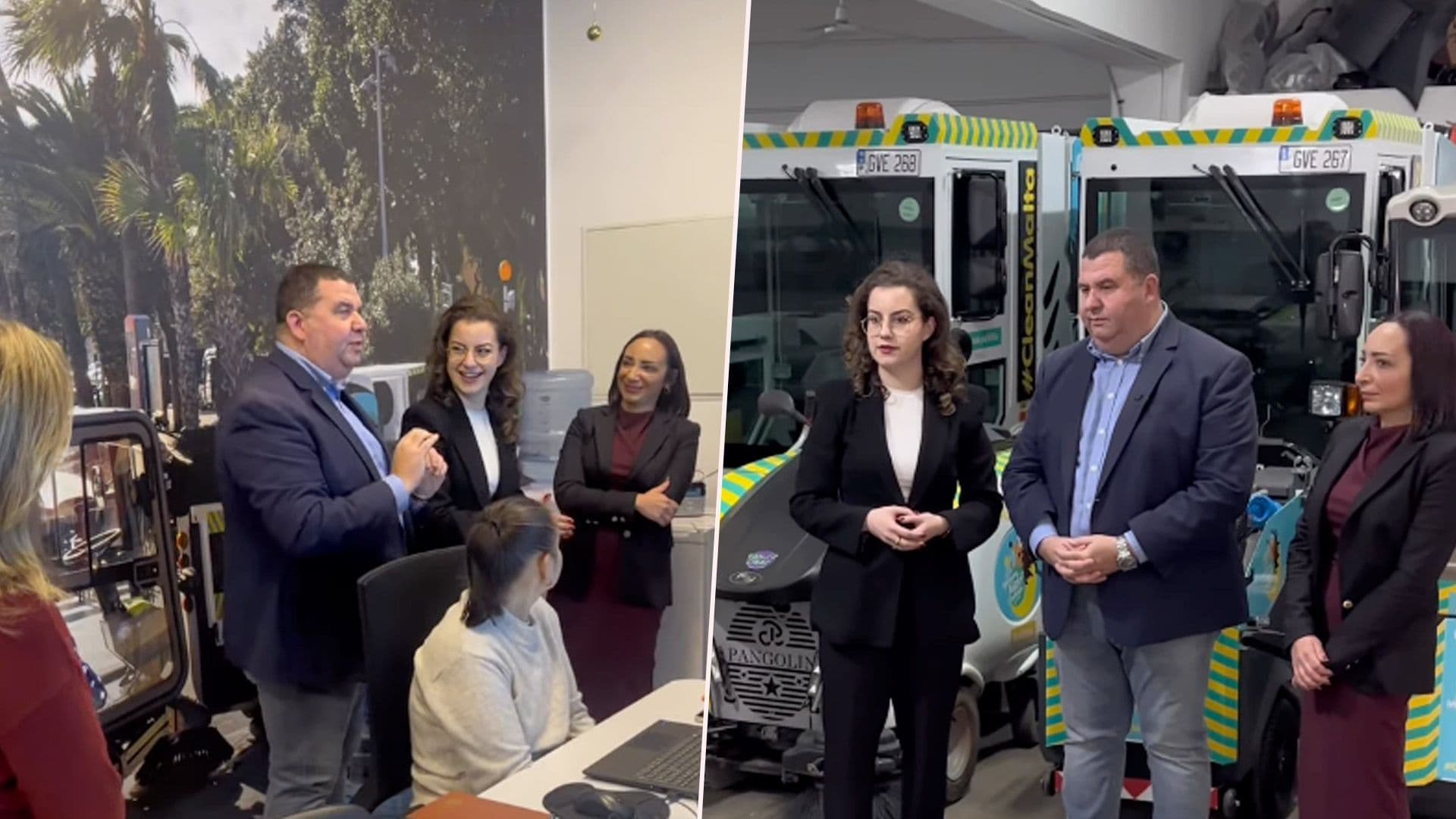 Eve Borg Bonello Visits Cleansing & Maintenance Division