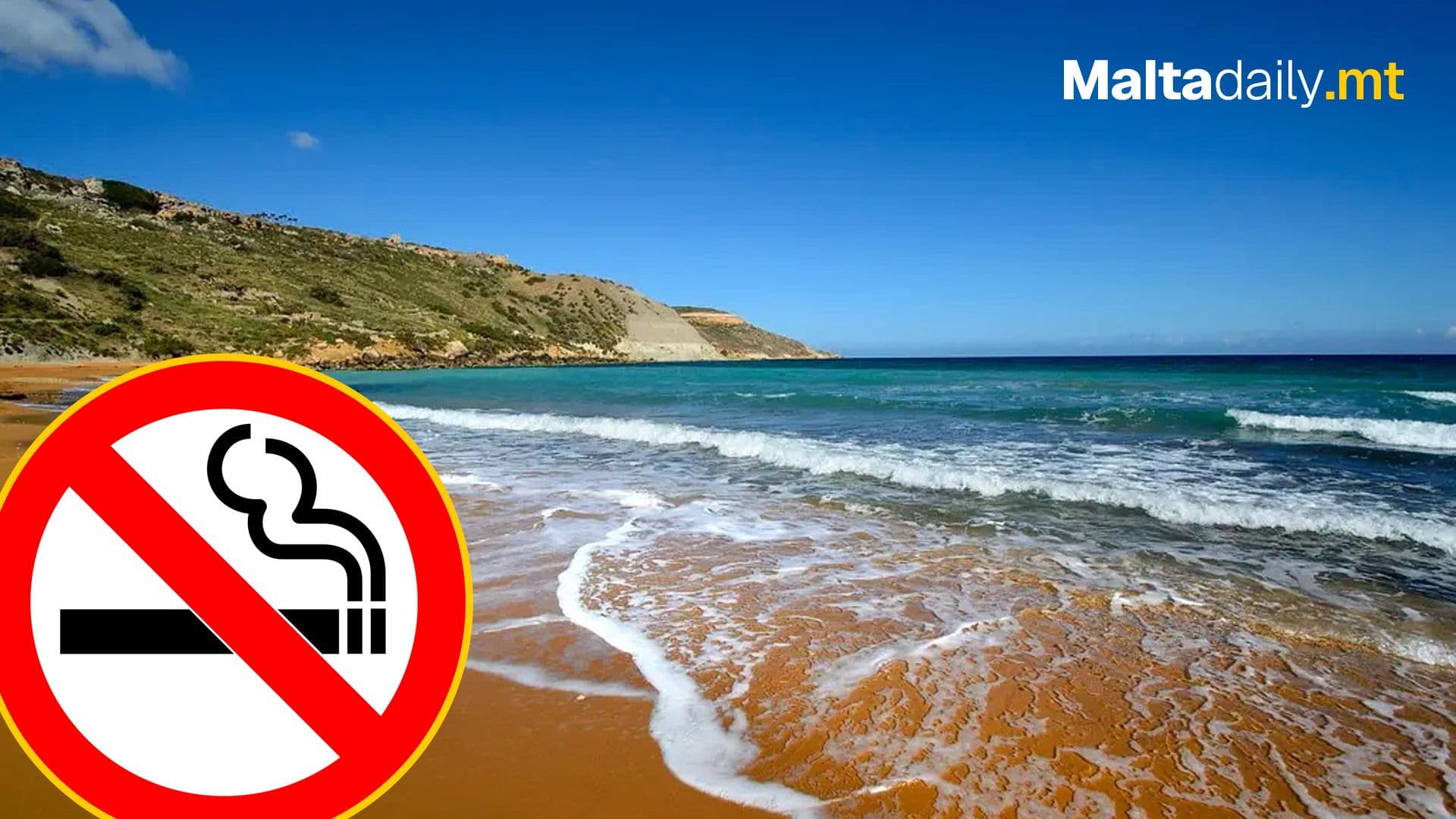 No Smoking At Ramla l-Hamra and Golden Bay From 2026