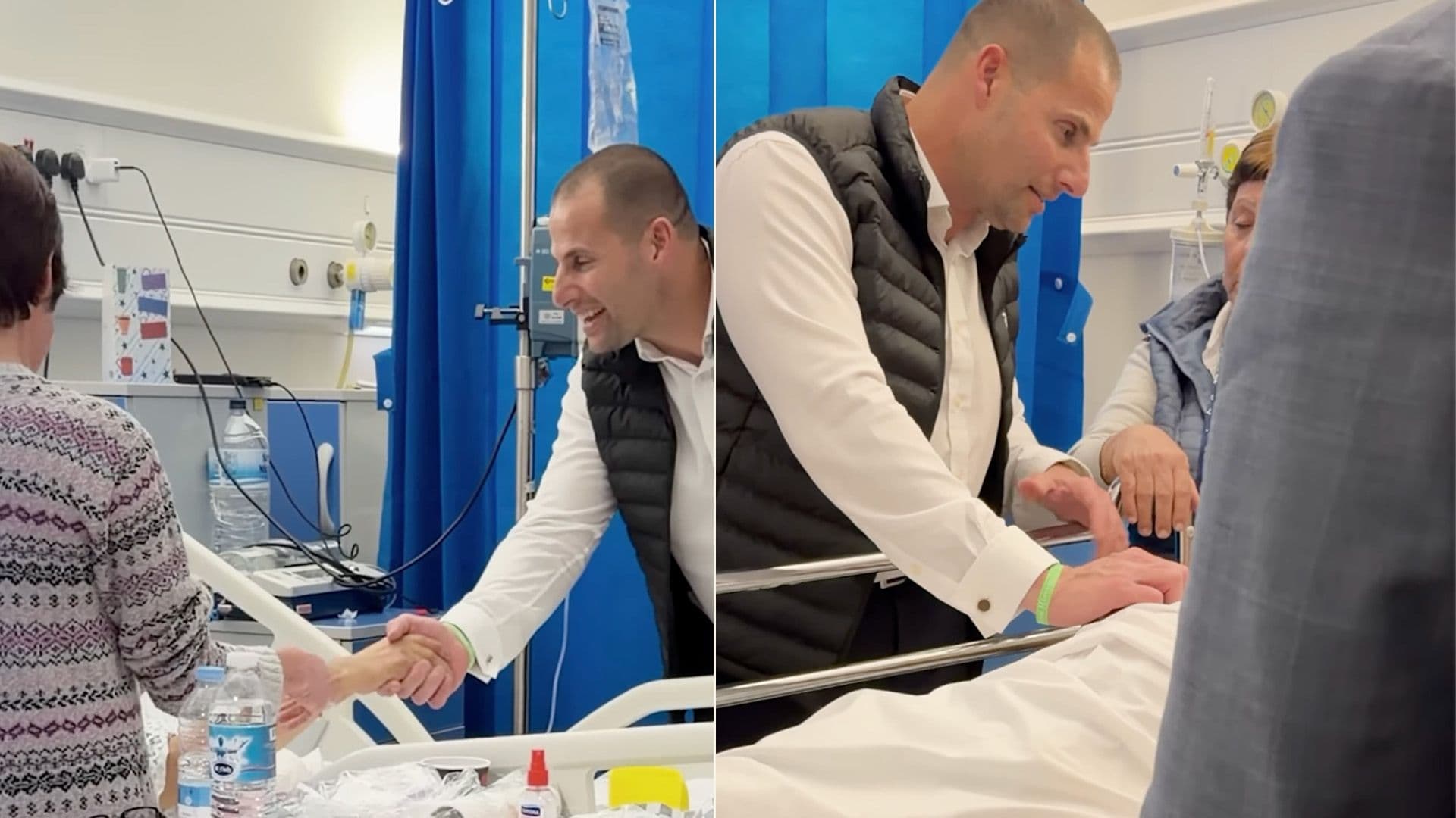 PM Visits TM Official Injured In Road Accident While Working