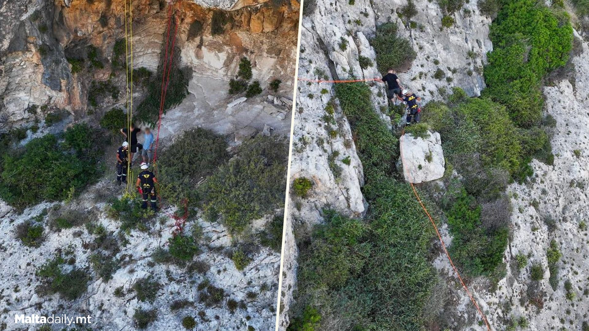 Two Hikers Rescued After Getting Lost At Wied Babu, Żurrieq