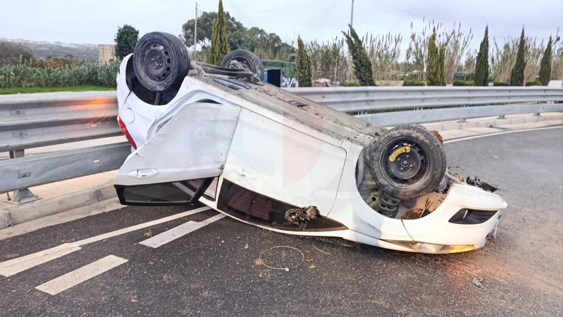 35-Year Old Woman Suffers Injuries After Car Overturns In Mriehel