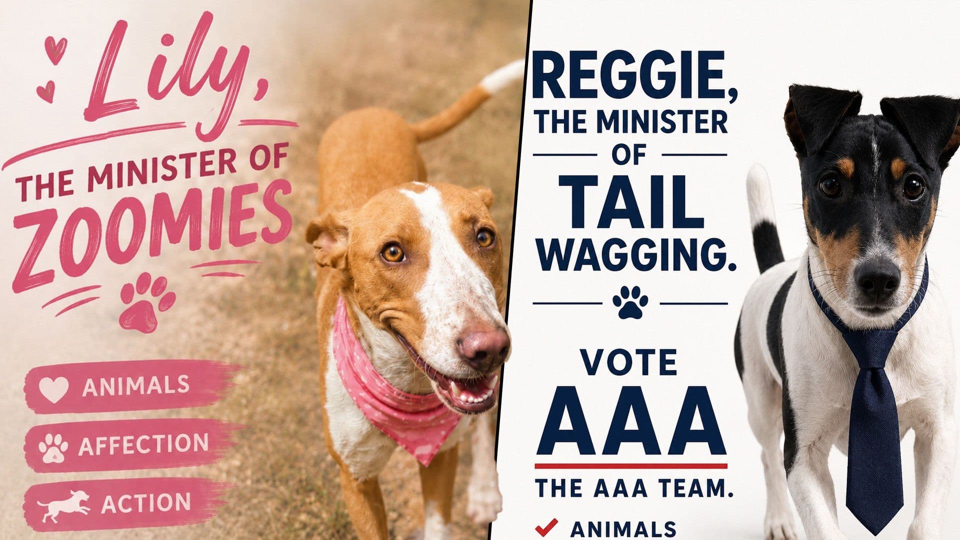 Local Shelter Creates More Adorable Dog Election Posters