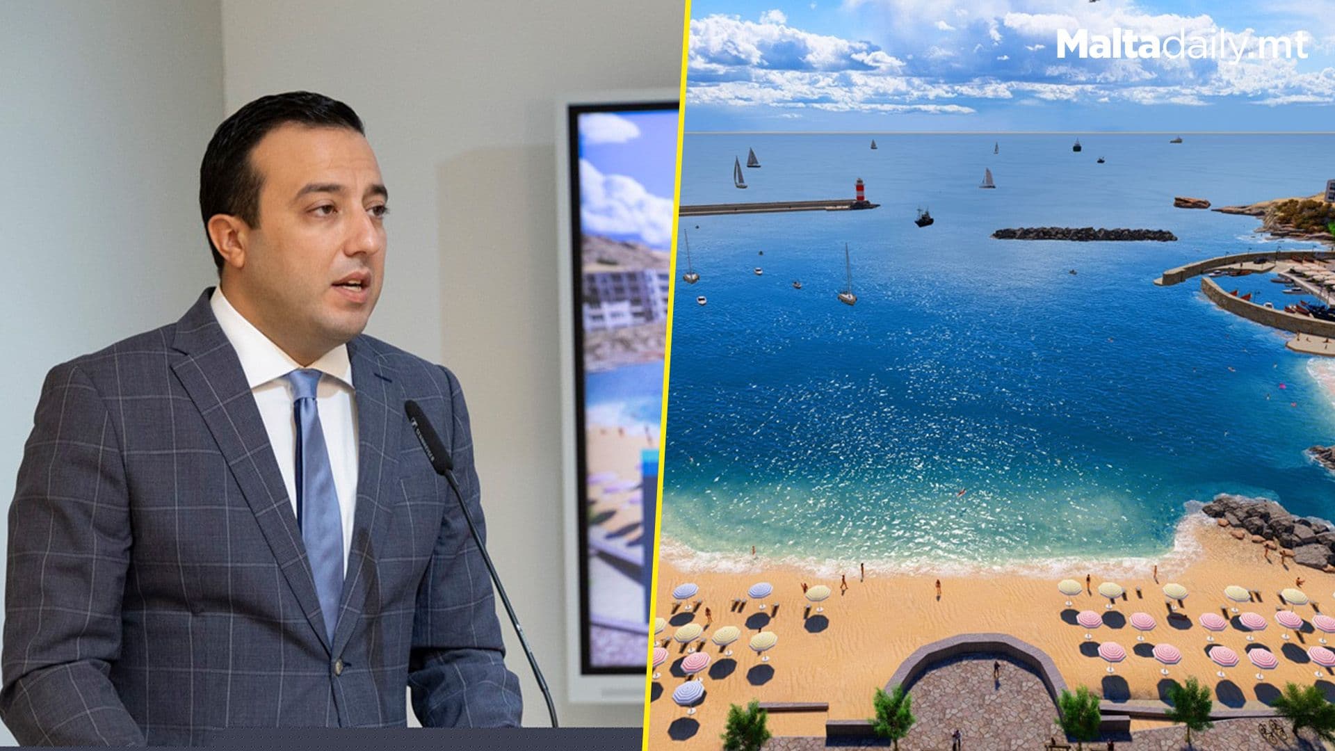 Progress on Marsalforn Breakwater Project