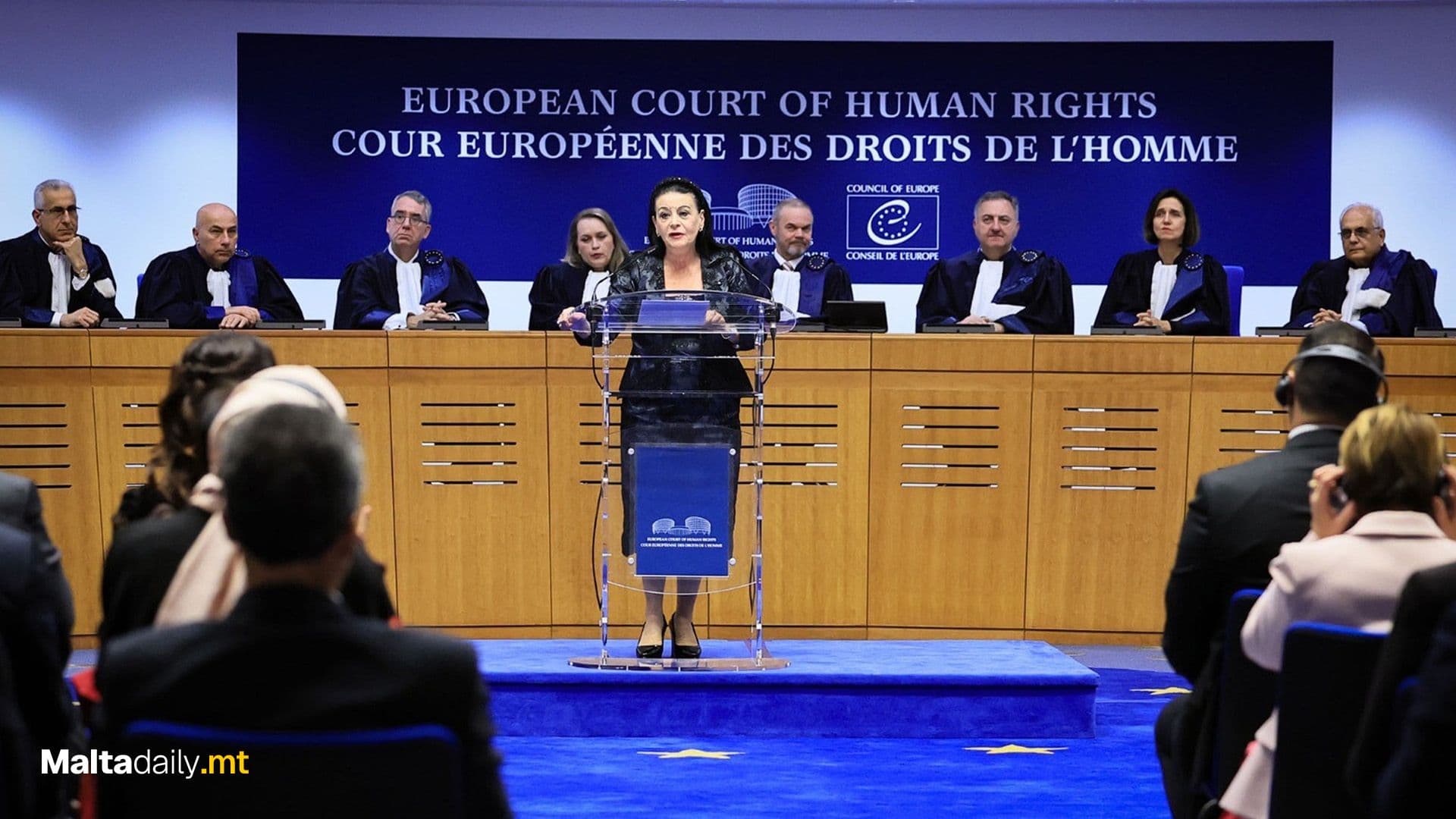Malta’s President Addresses European Court Of Human Rights