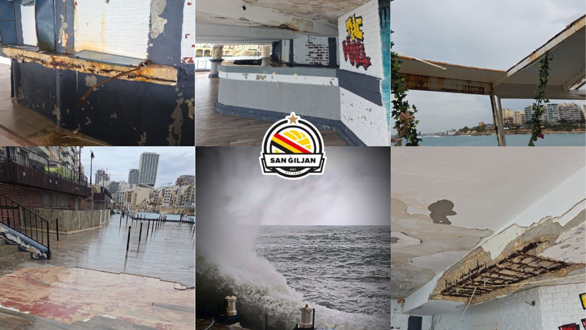 San Ġiljan ASC Facilities Damaged Following Storm Harry