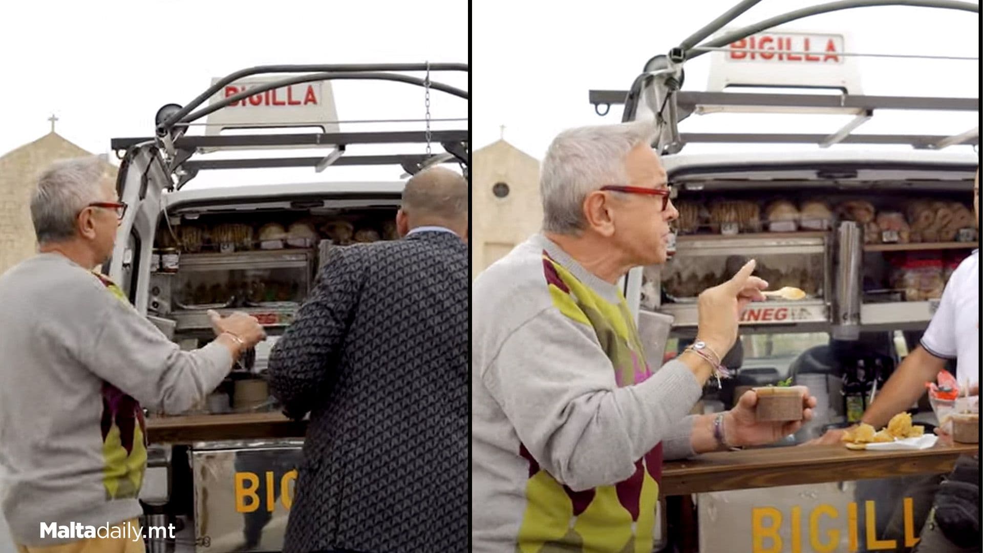 World Renowned Chef Bruno Barbieri Tries Maltese Bigilla