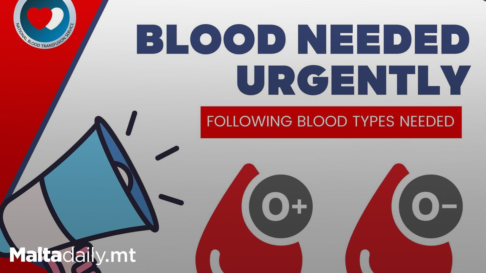 O Positive & O Negative Blood Needed Urgently