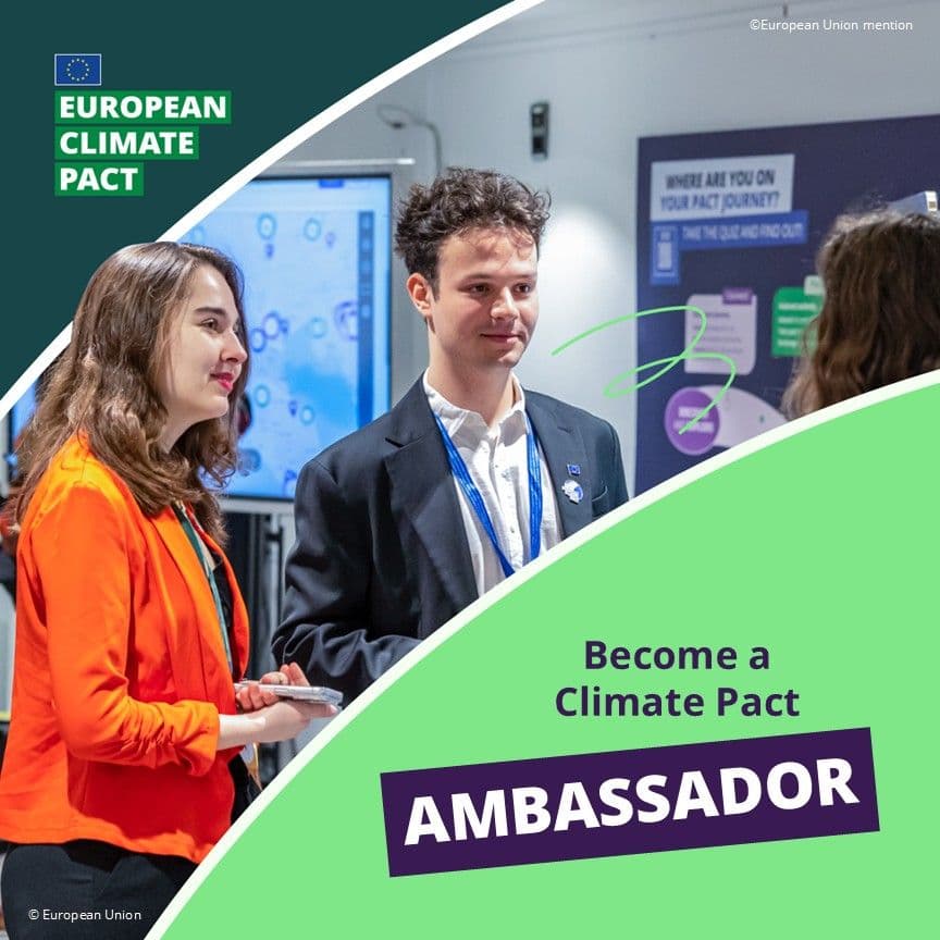 Applications To Become A European Climate Pact Ambassador Now Open!
