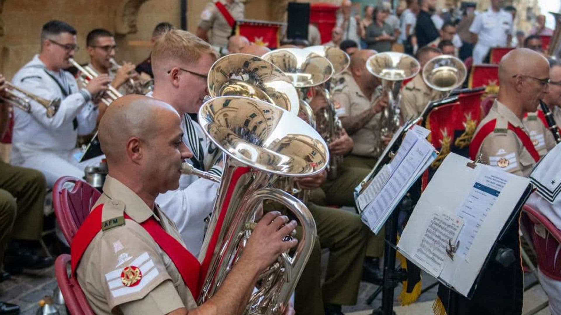 AFM Bring Music To Valletta Alongside US Naval Forces Europe & Africa Band