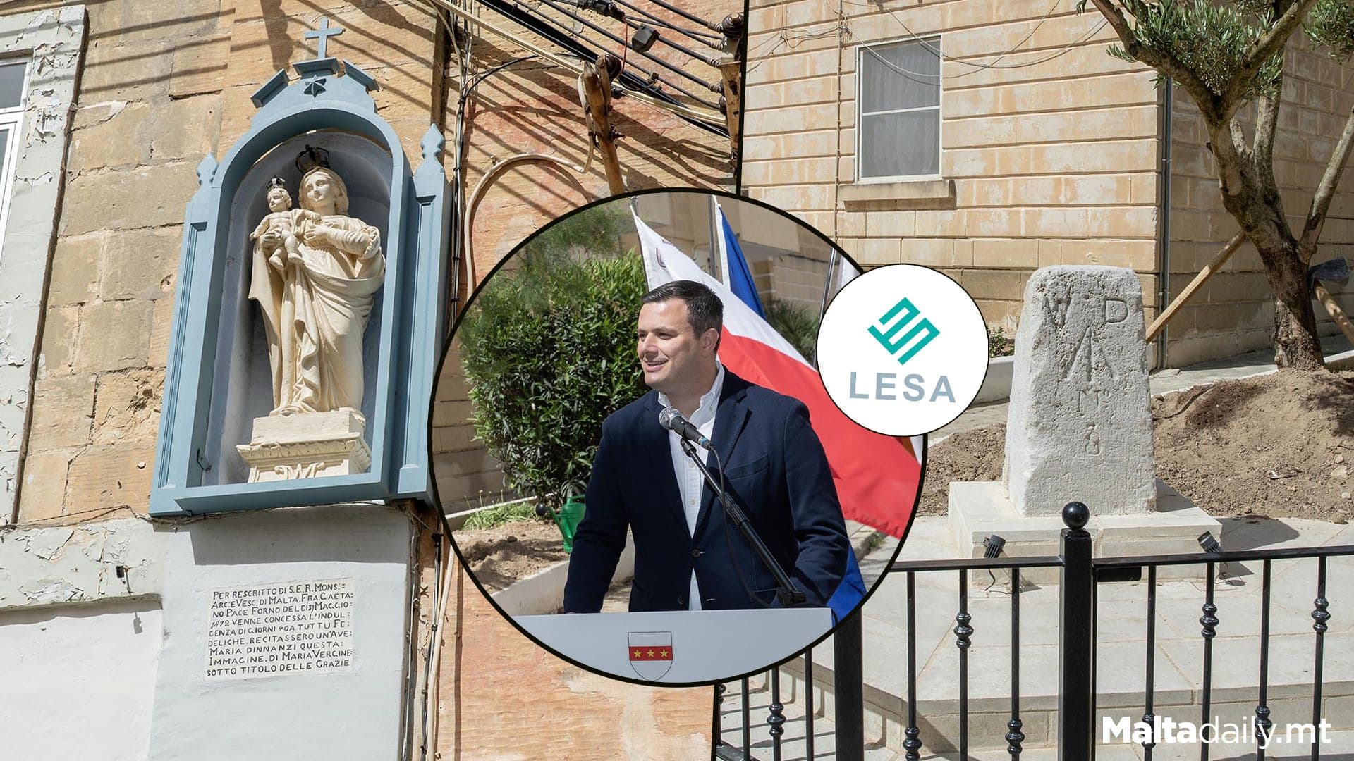 LESA Funds Restore Fgura Niche & English Time Way-marker