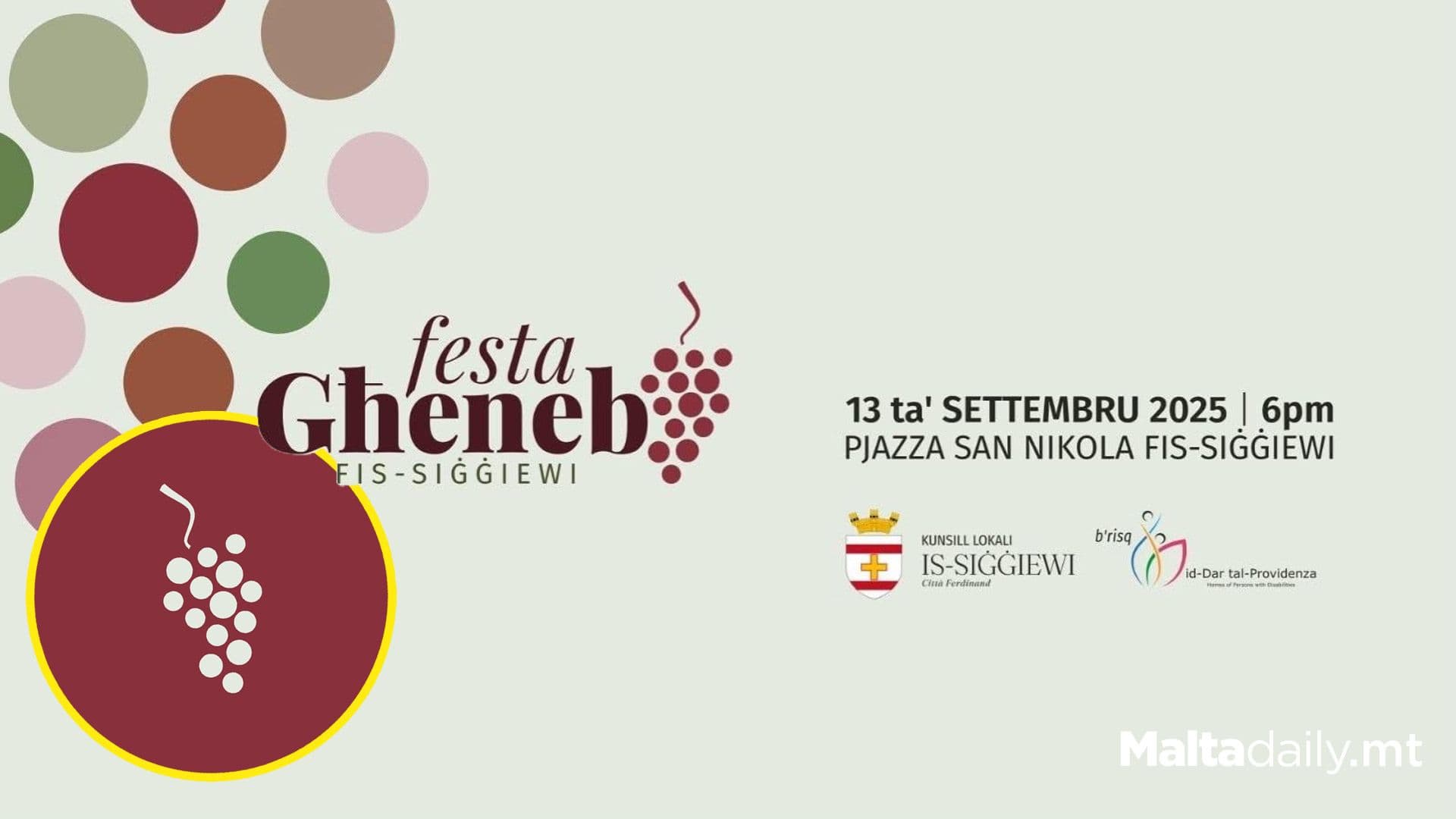 Festa Għeneb In Siġġiewi : Celebrate Heritage, Wine, and Community
