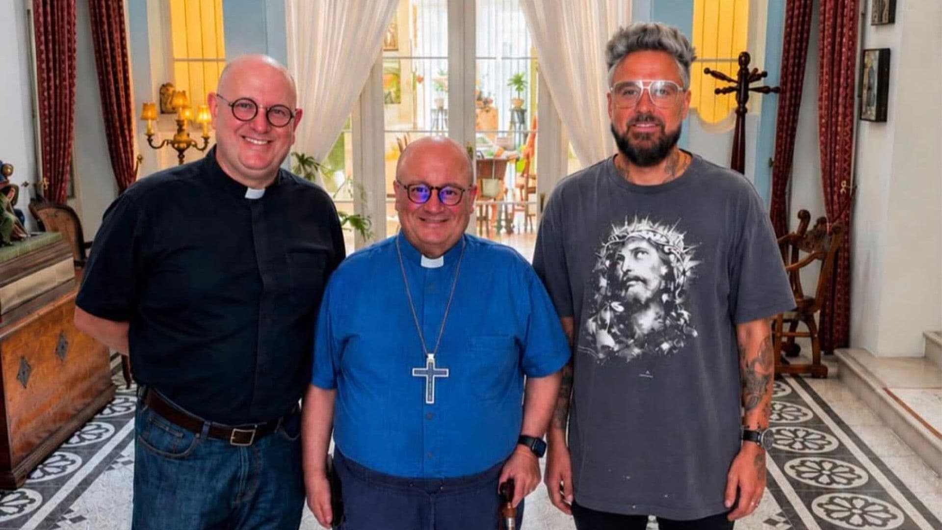 DJ Padre Guilherme Meets Archbishop Charles Scicluna And JJoy
