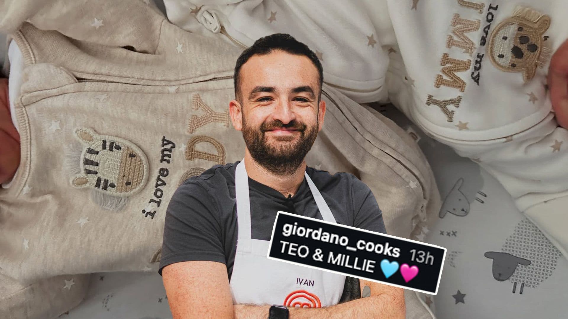 Master Chef Malta’s Ivan Giordano Welcomes Twins Teo & Millie