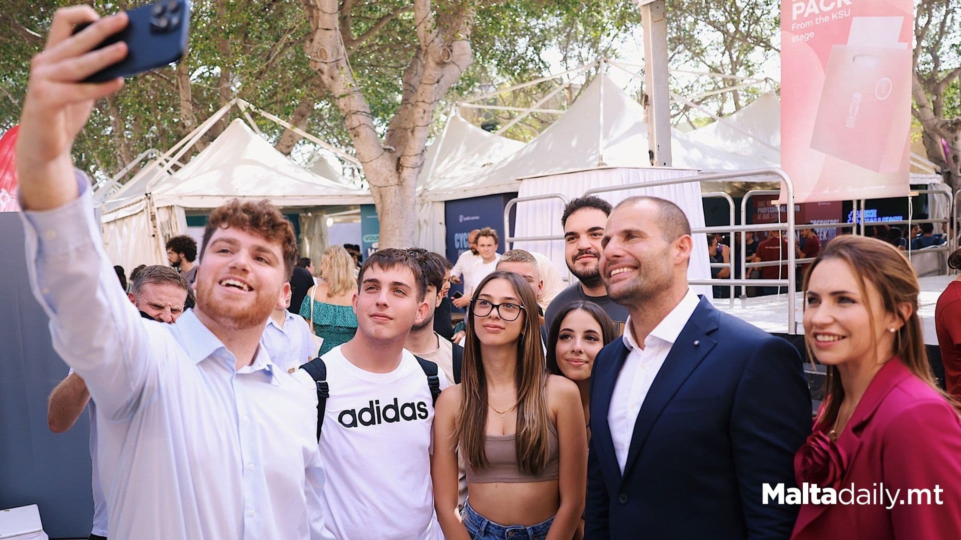Prime Minister Robert Abela Visits University Of Malta During Freshers’ Week