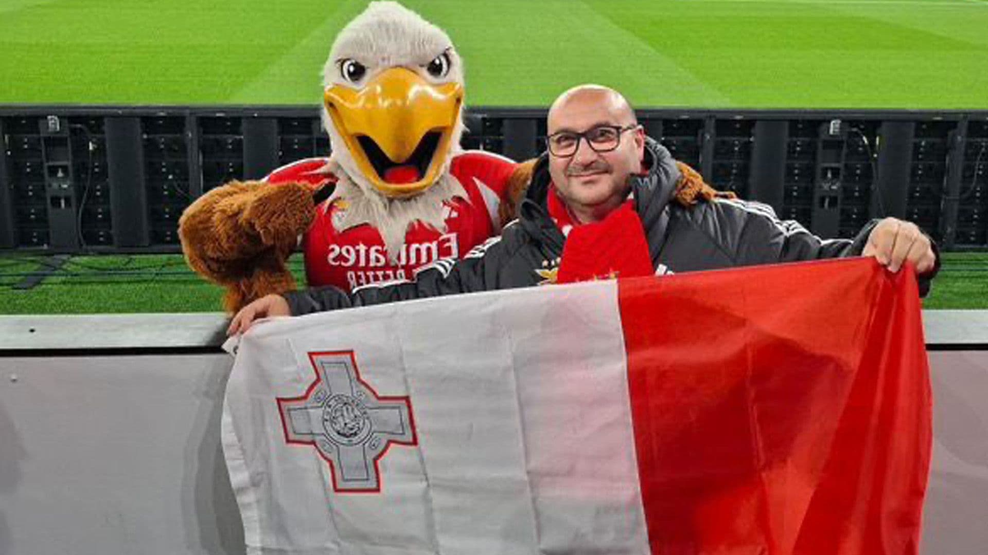 Gozitan Benfica Fan Shown At Stadium During Napoli Clash