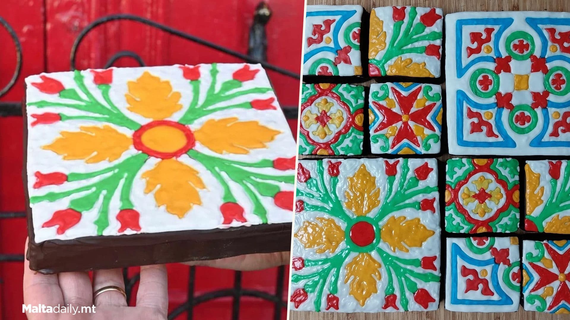 Local Baker Making Maltese Tile Inspired Figolli