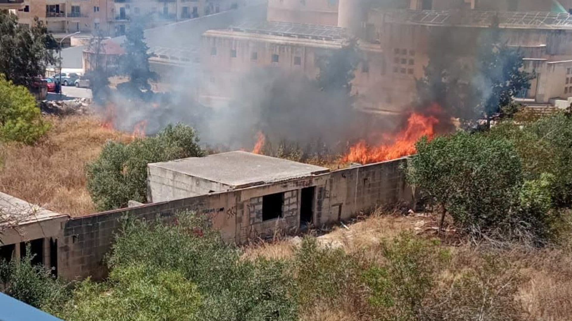 Fire Breaks Out Near Qawra Church