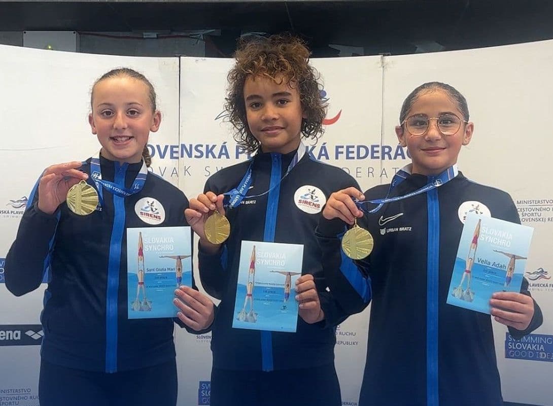 Sirens ASC Shine at Slovakia Synchro Competition