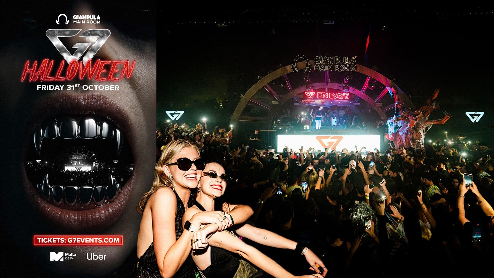 G7 Halloween Returns to Gianpula Main Room on Friday 31st October