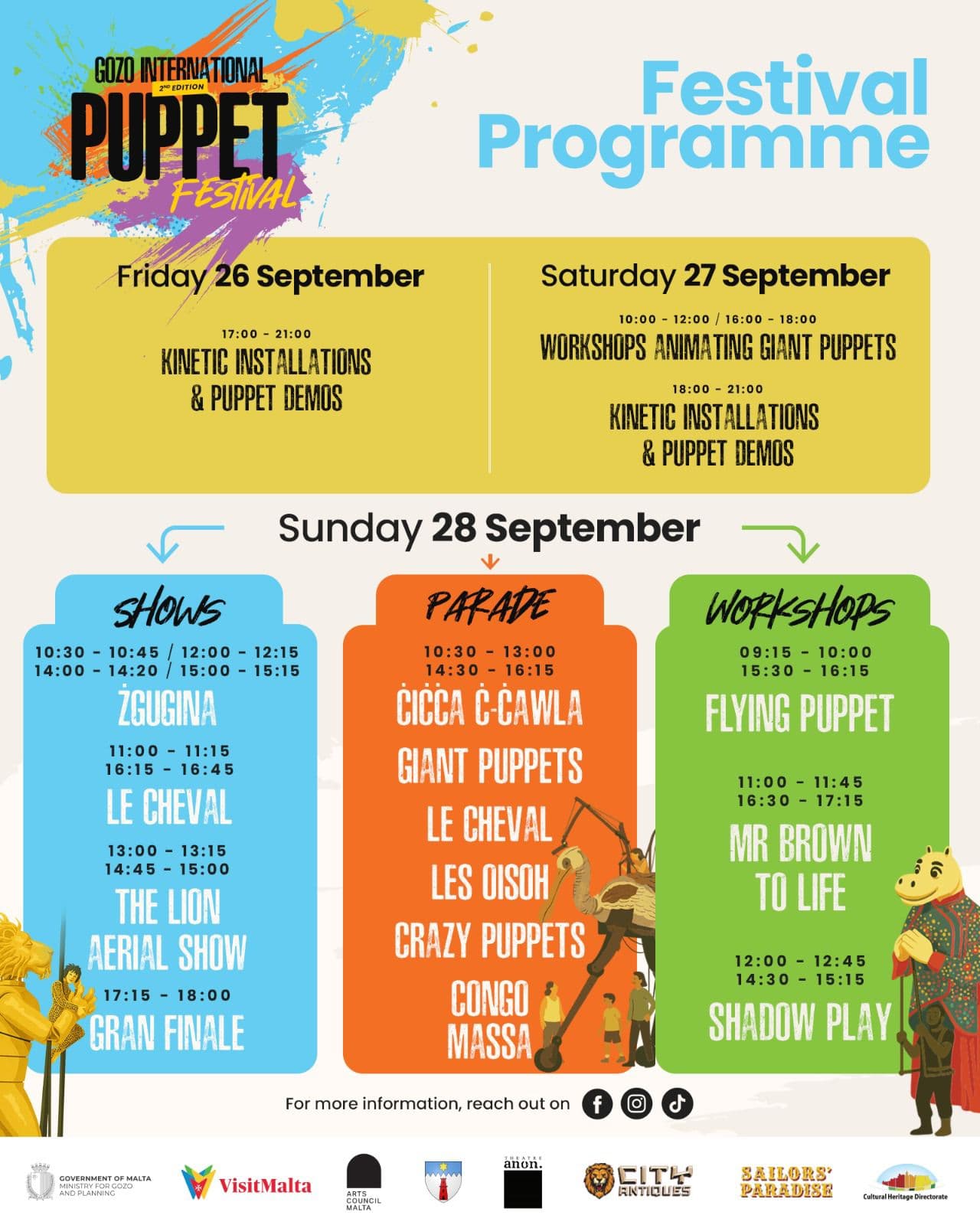 Second Edition Of The Gozo International Puppet Festival Set To Delight Għarb