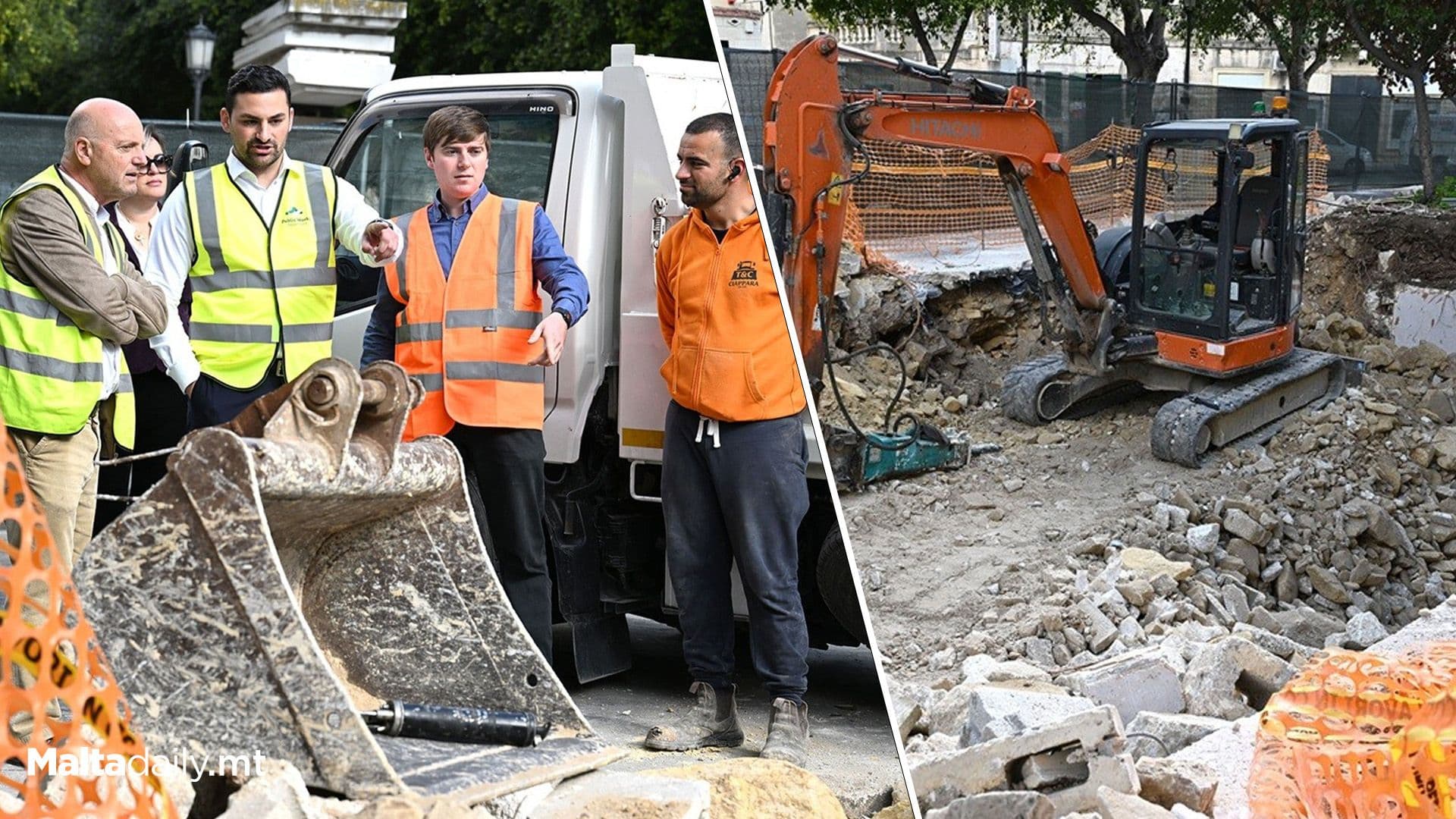 Ongoing Works Of New Piazza And Open Space In Ħaż-Żebbuġ