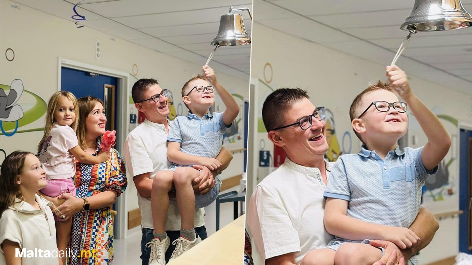 Little Adam Rings Rainbow Ward Bell After Battle With Leukaemia