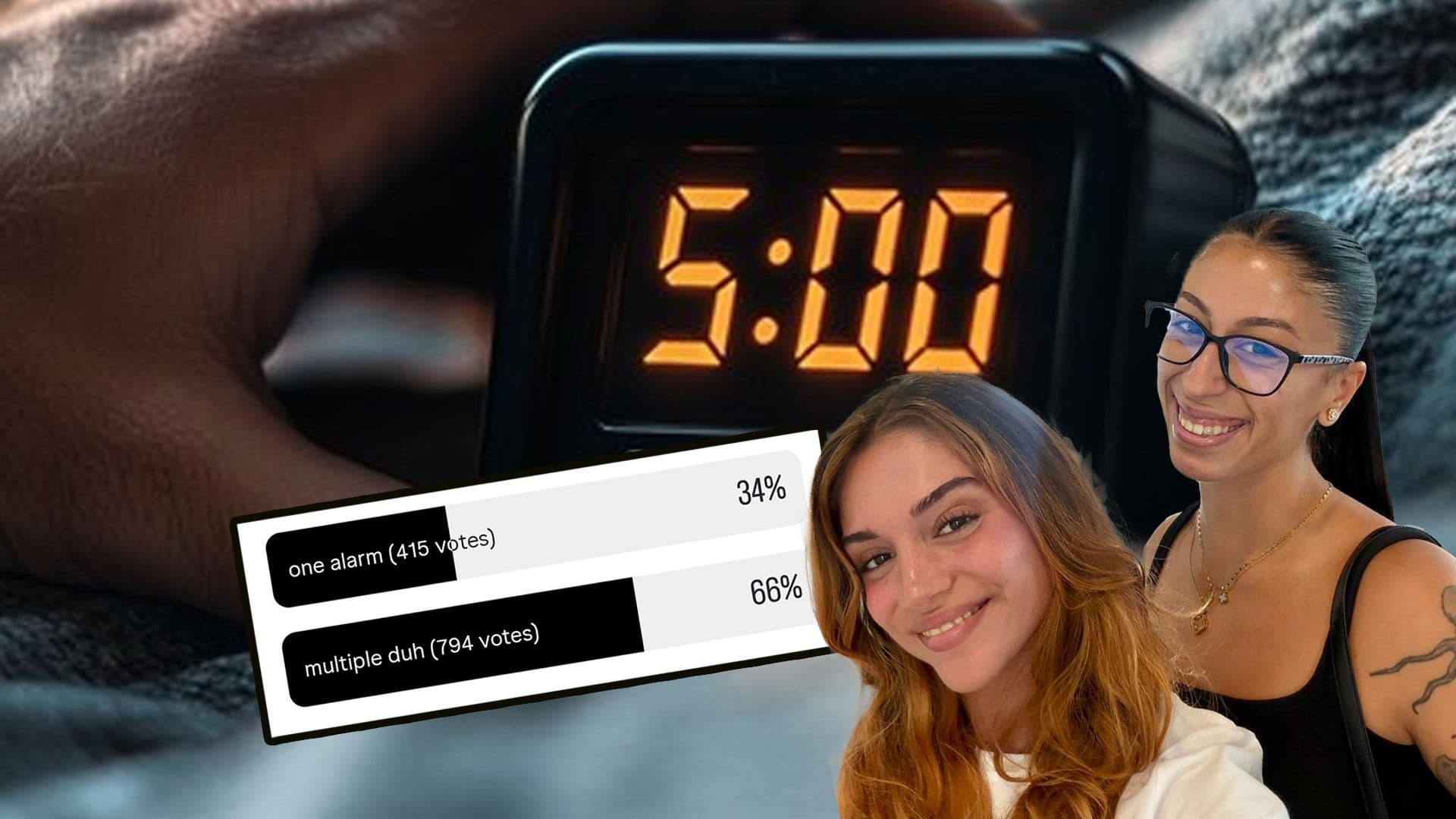 Maltese Set Up Multiple Alarms To Wake Up: One Is Not Enough
