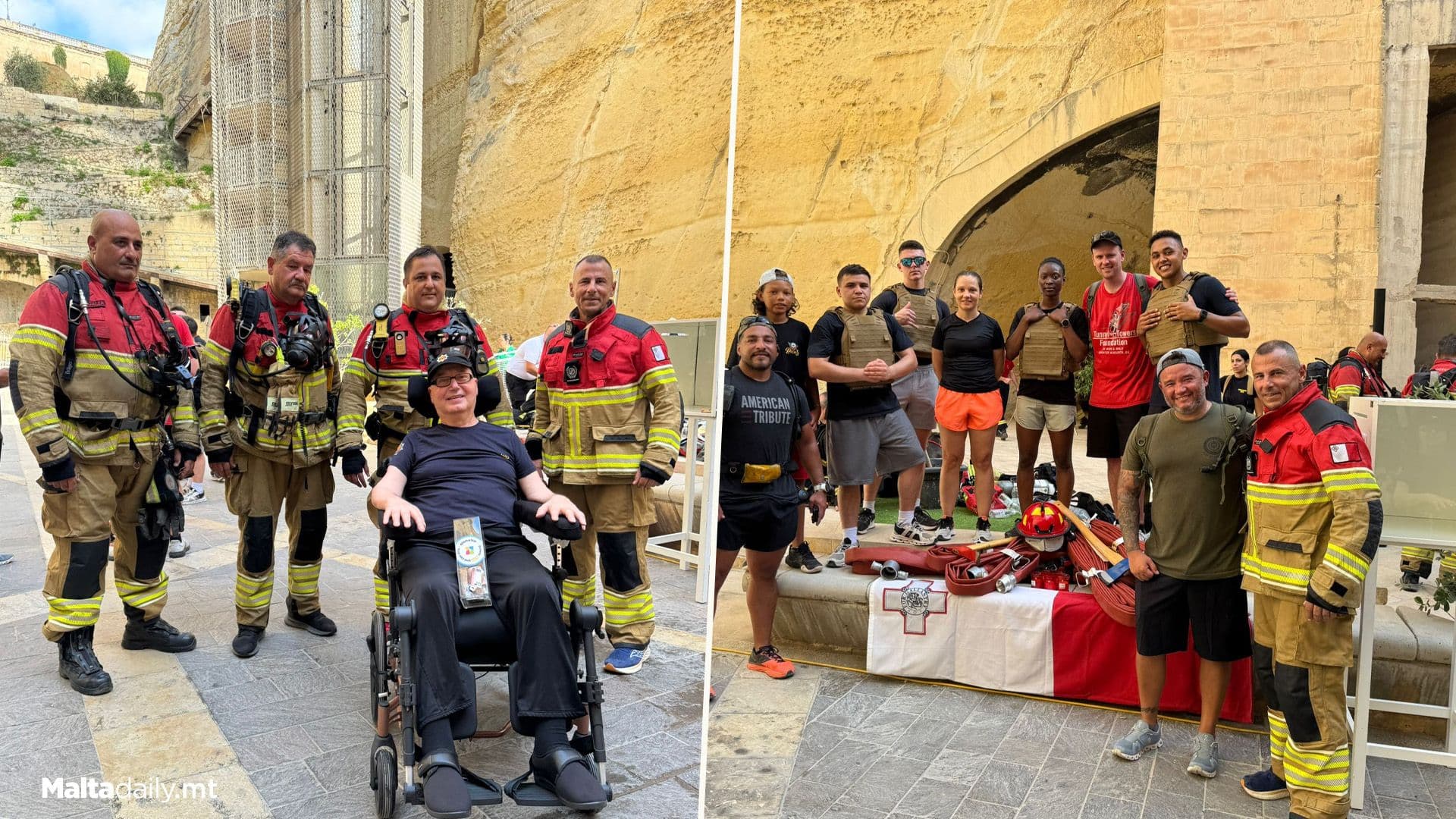 CPD Malta Hold Barrakka Stair Climb In Honour Of 9/11 Victims