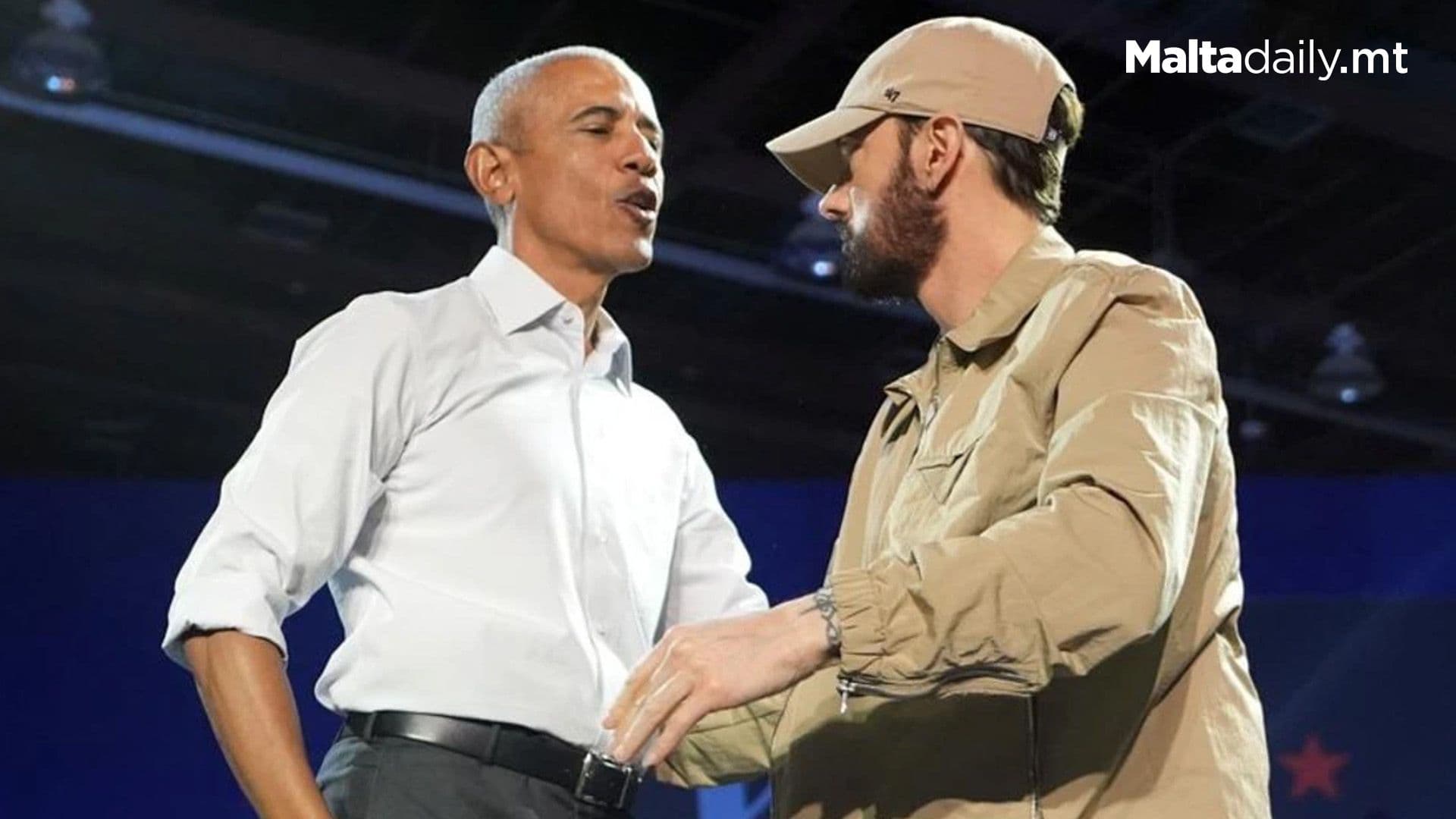 Obama Raps Eminem’s ‘Lose Yourself’ During Rally