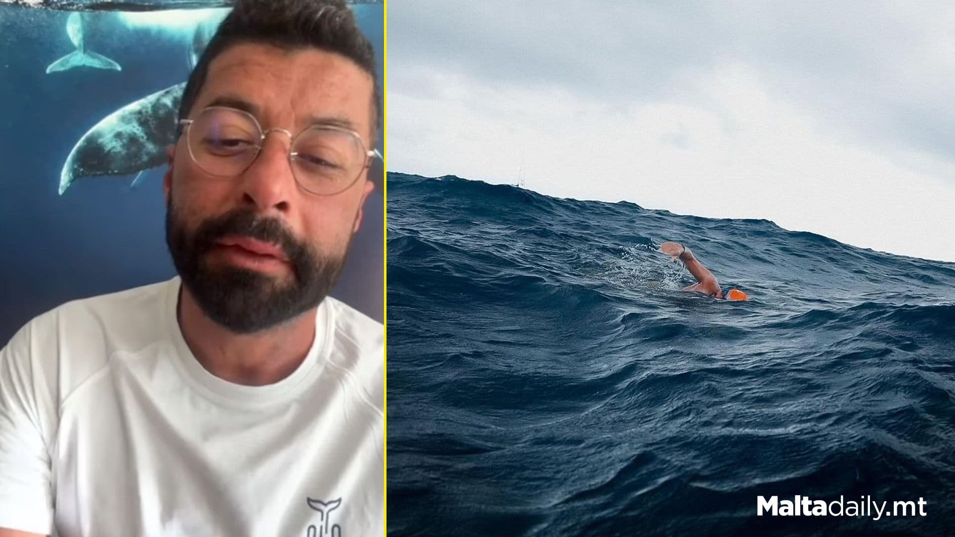 Neil Agius’ 1st Comments After Record Breaking Swim