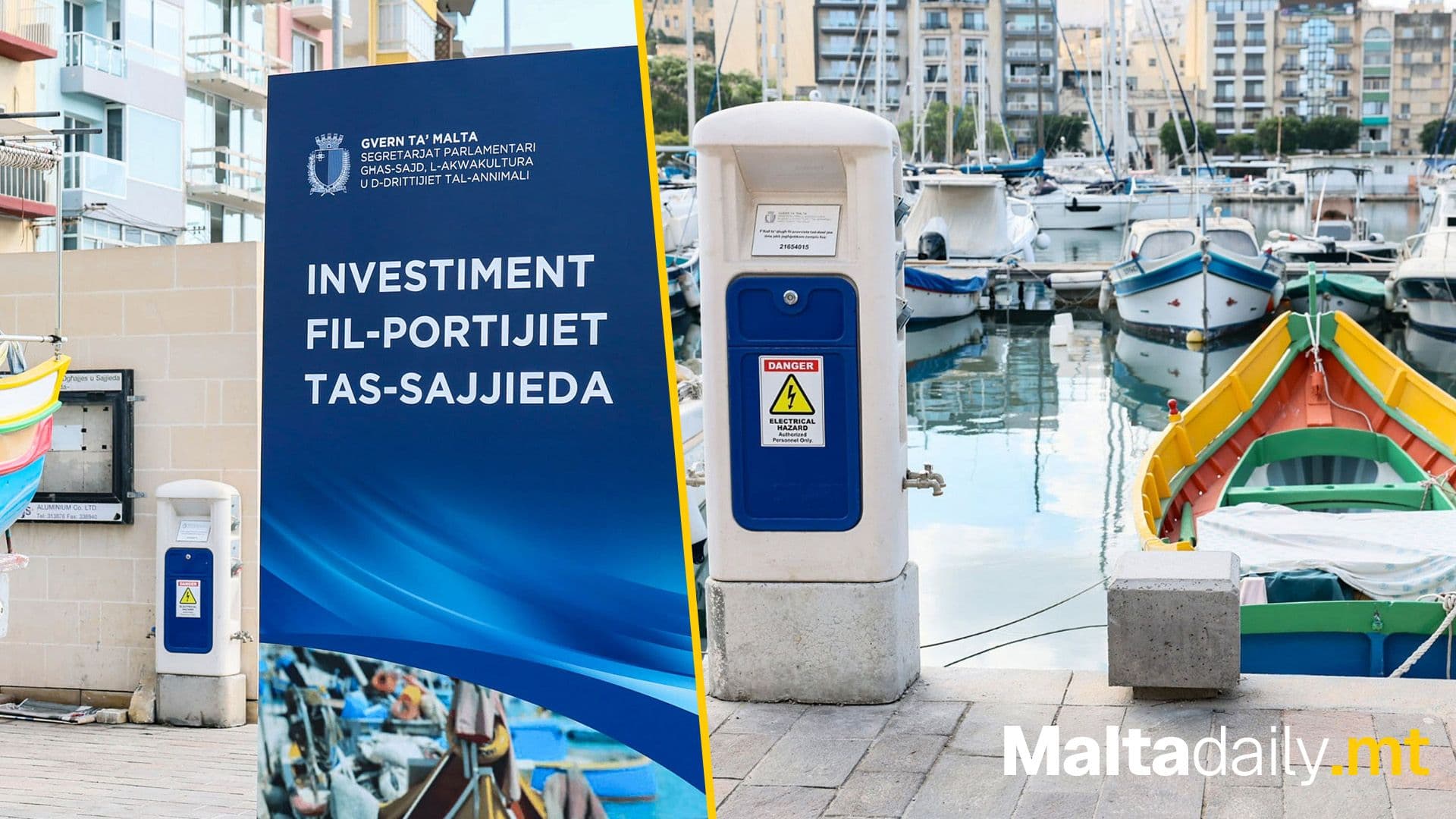 New Winch Room And Four Service Pillars Inaugurated At Mġarr Port