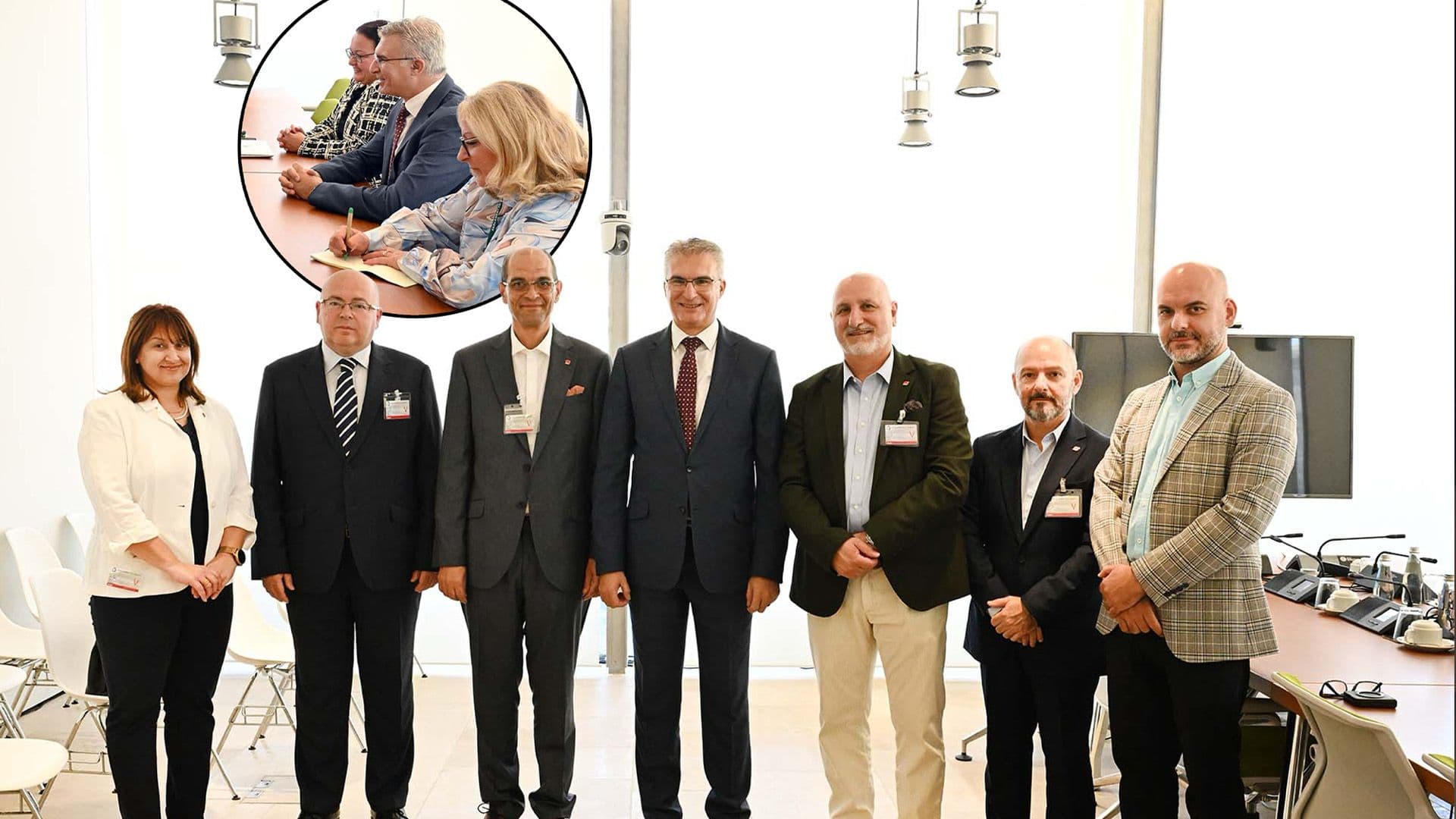 Speaker Carmelo Abela Meets National Archives Group And GWU Representatives